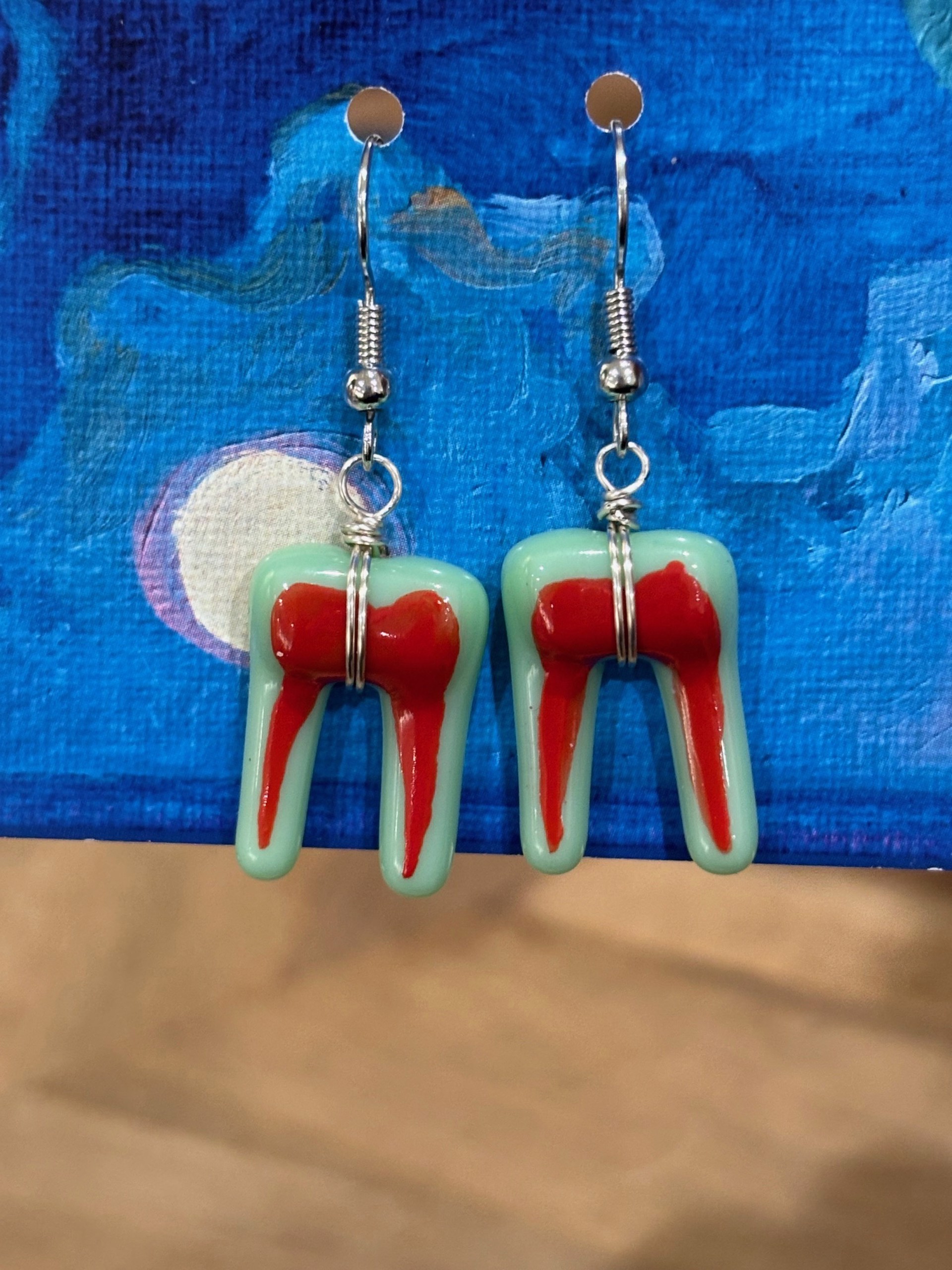 Teeth Earrings by Lucie Wren Cooper