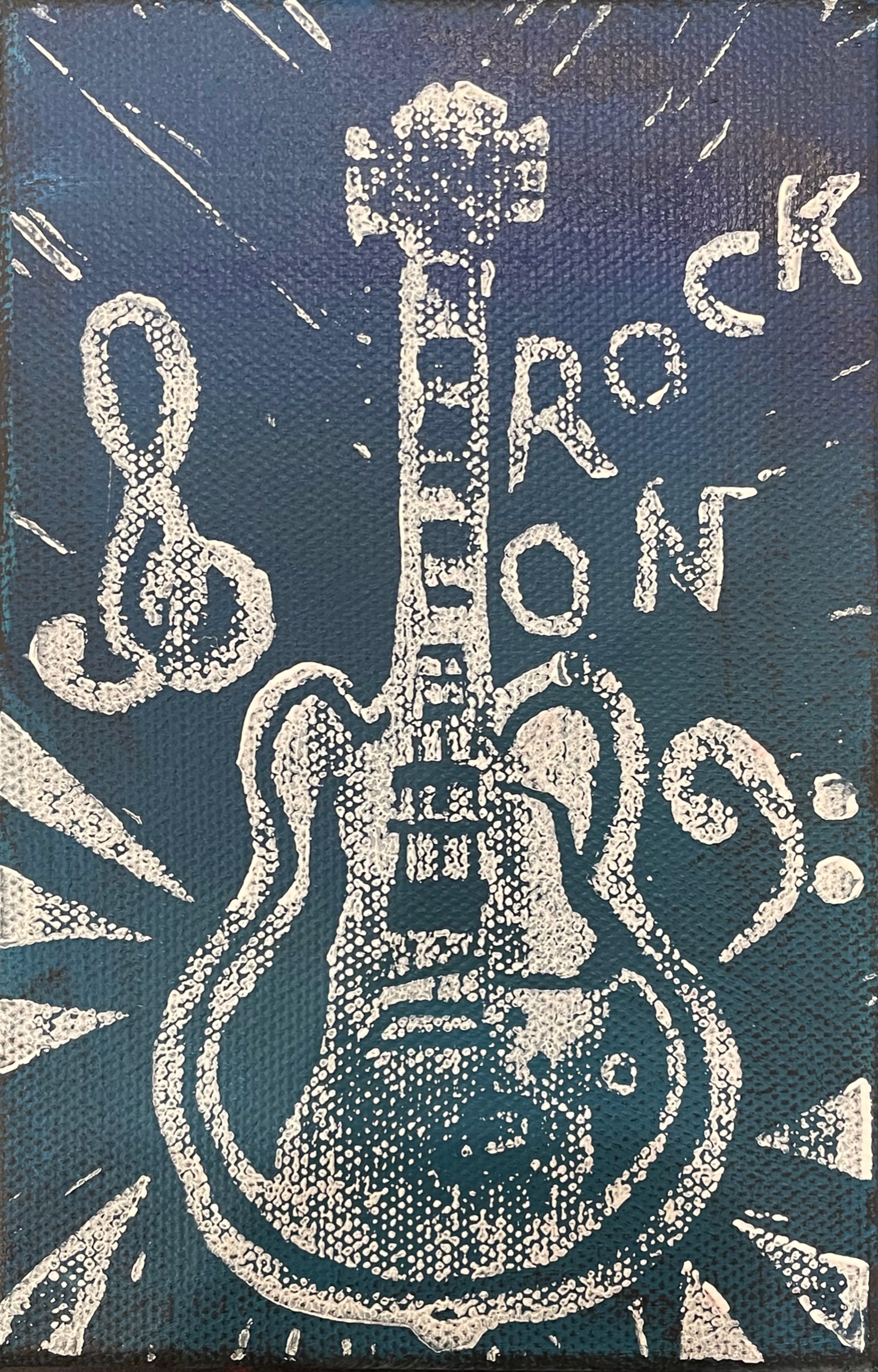 Rock On Canvas 2 by Keri Davis