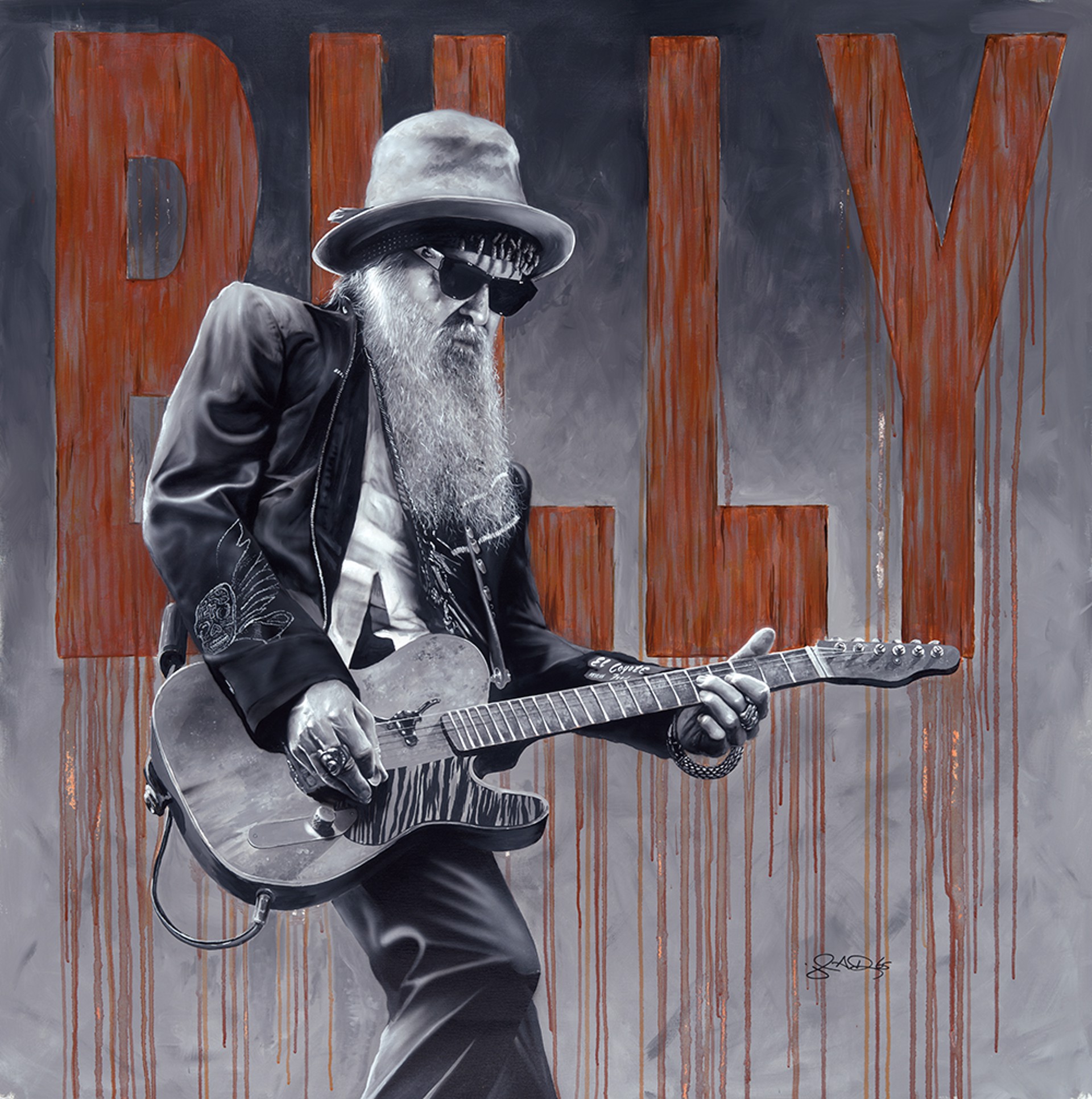 "For the Love of El Coyote" Billy Gibbons by John Douglas