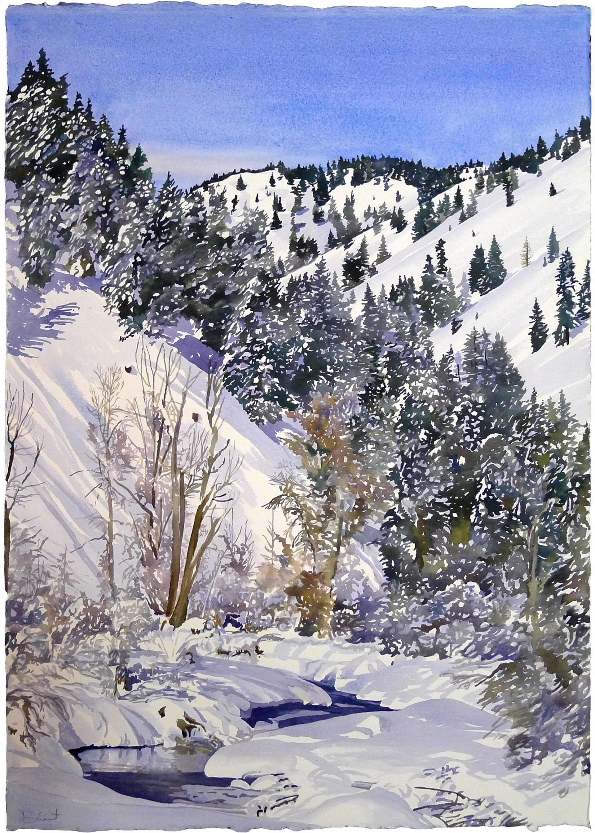 Warm Springs Creek Winter by Divit Cardoza