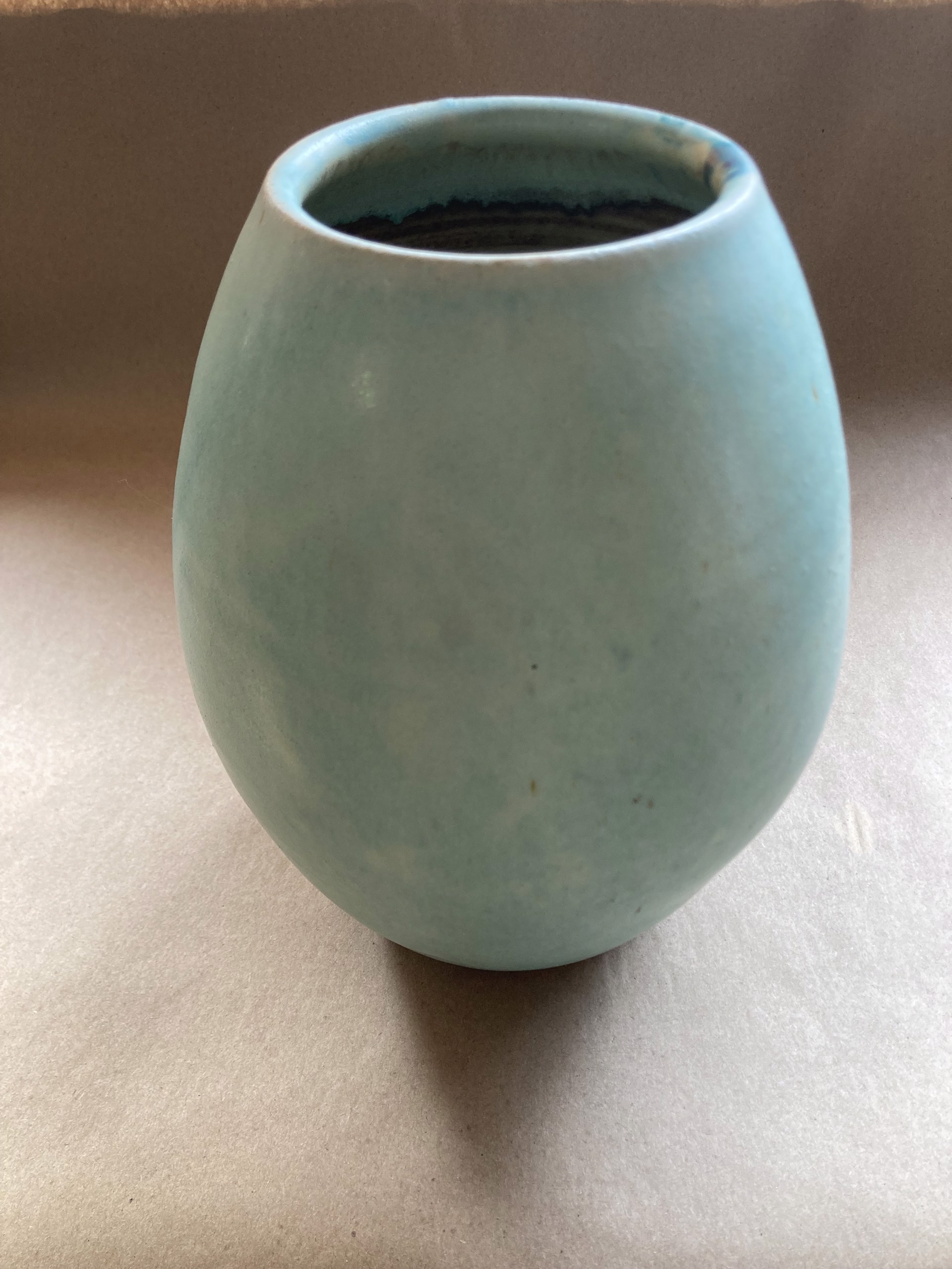 #22 Large Nouveau Vase Green by Michael Schael