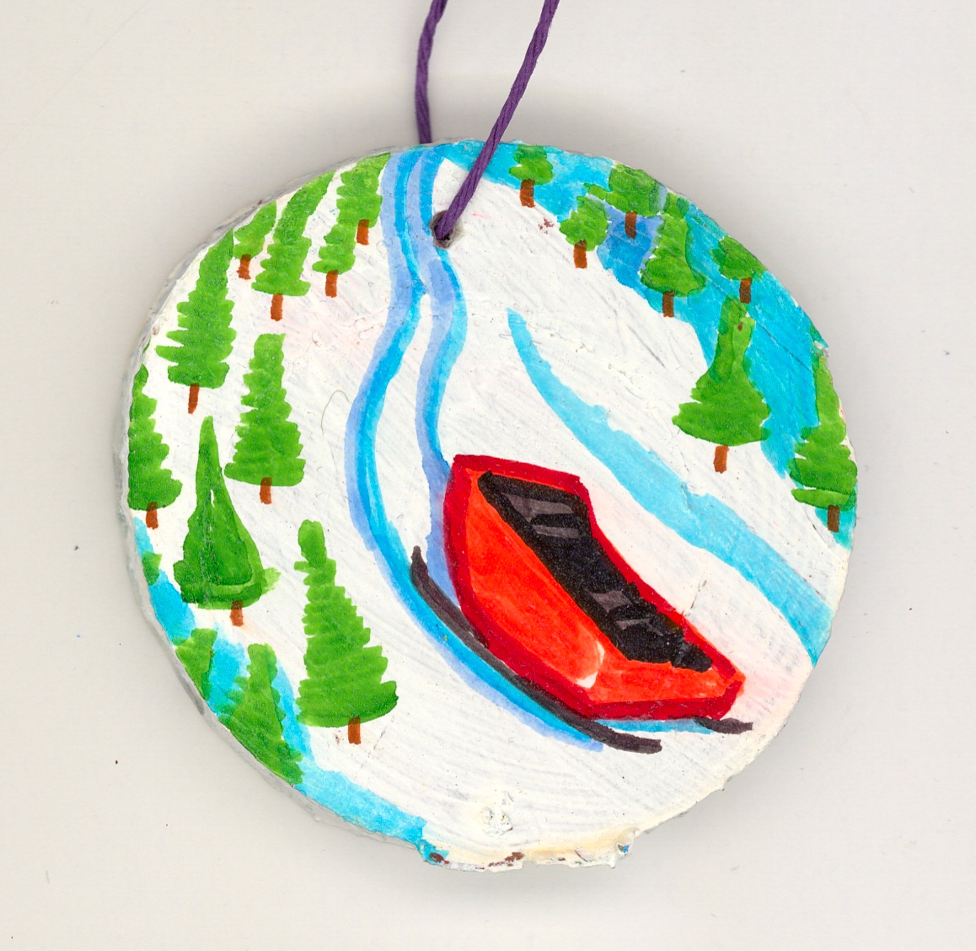 Sleigh Ride in the Snow (ornament) by CeeJ Maples