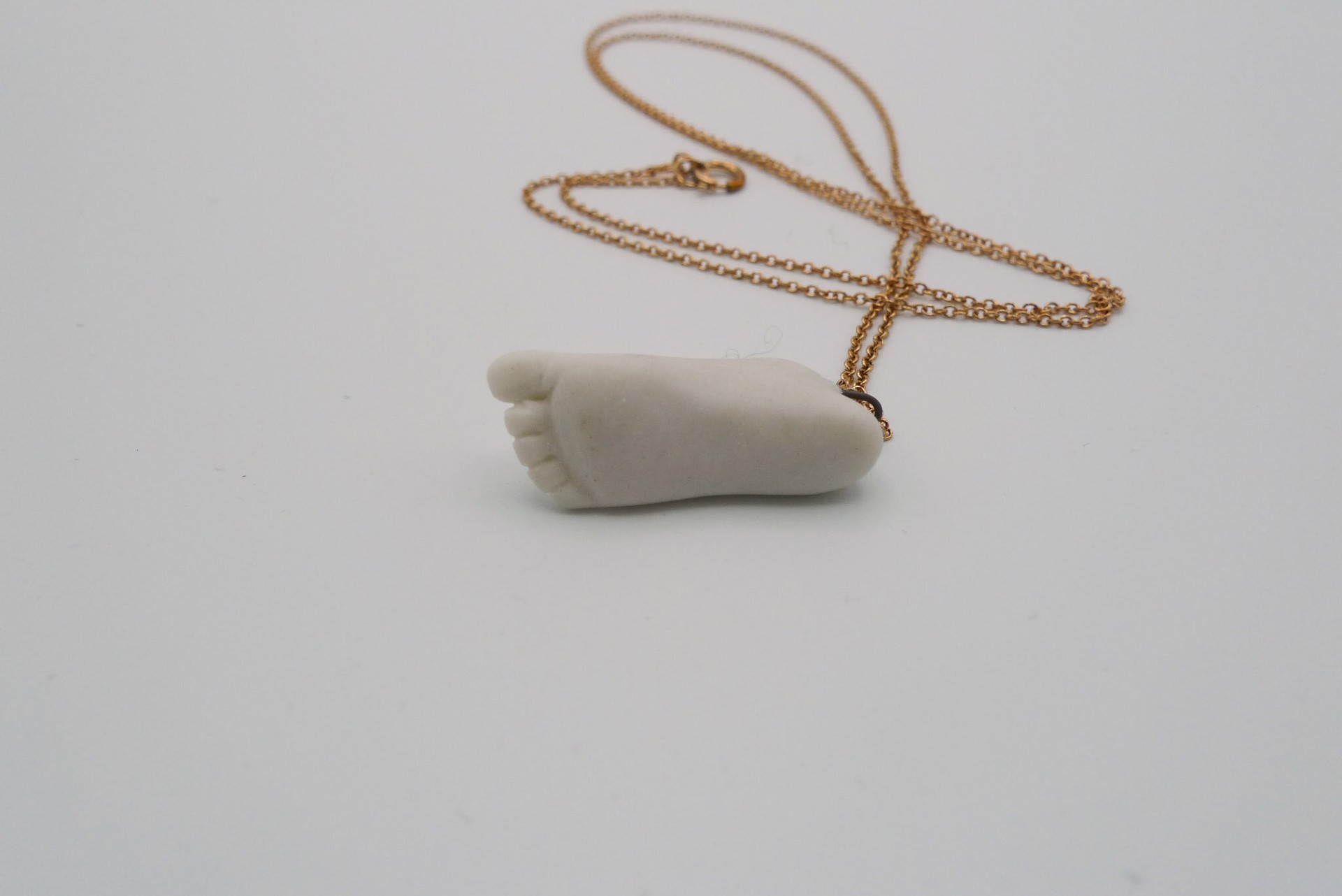 Rose Gold Foot Necklace by Jamie Bates Slone