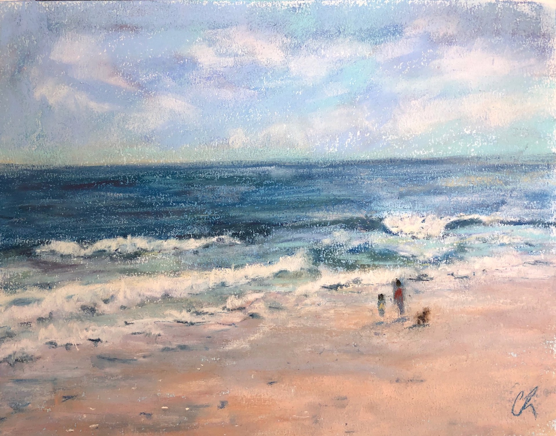 A Walk on the Beach by Carrie Ruddy