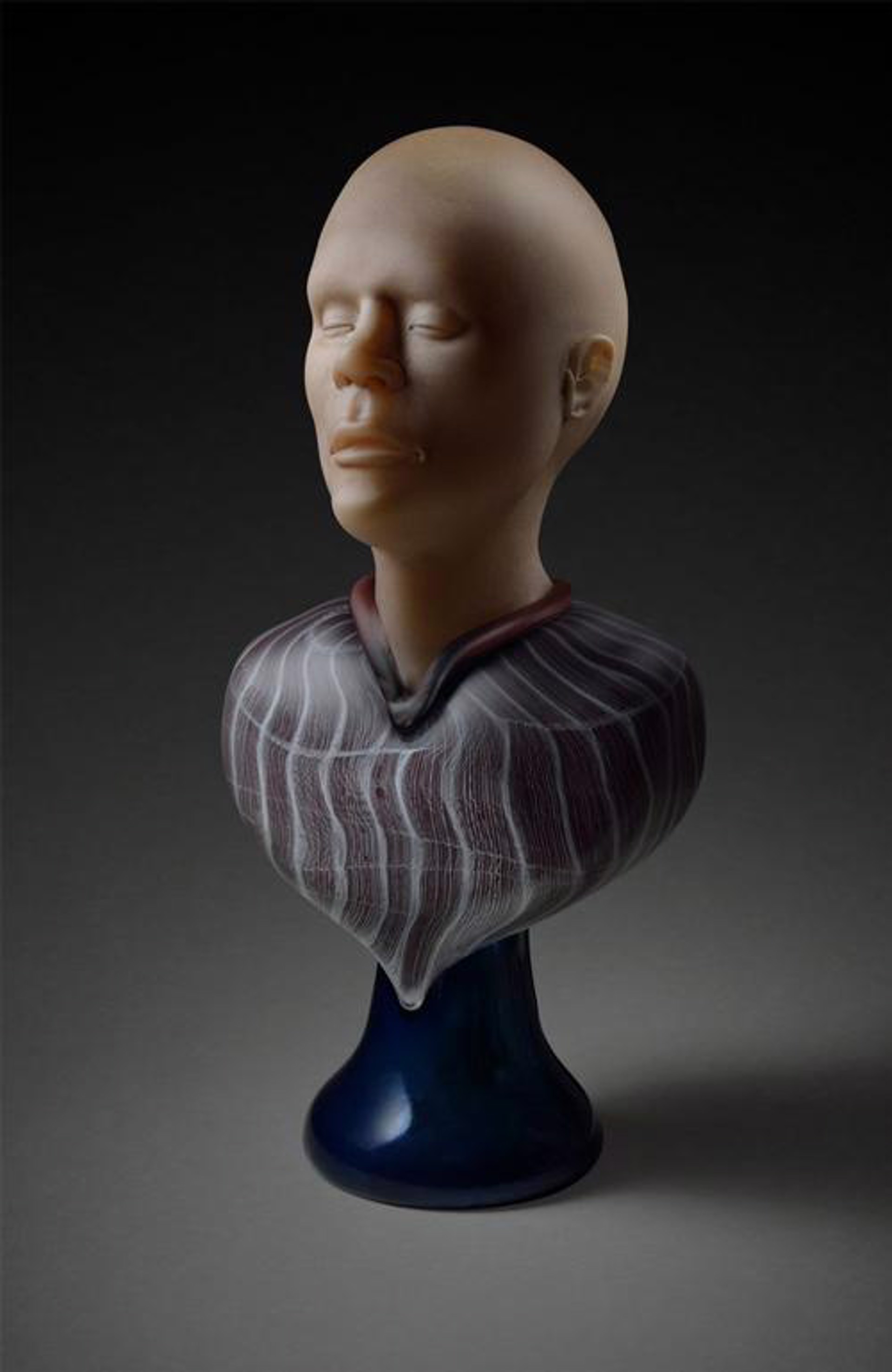 MALE BUST WITH PLINTH by Ross Richmond