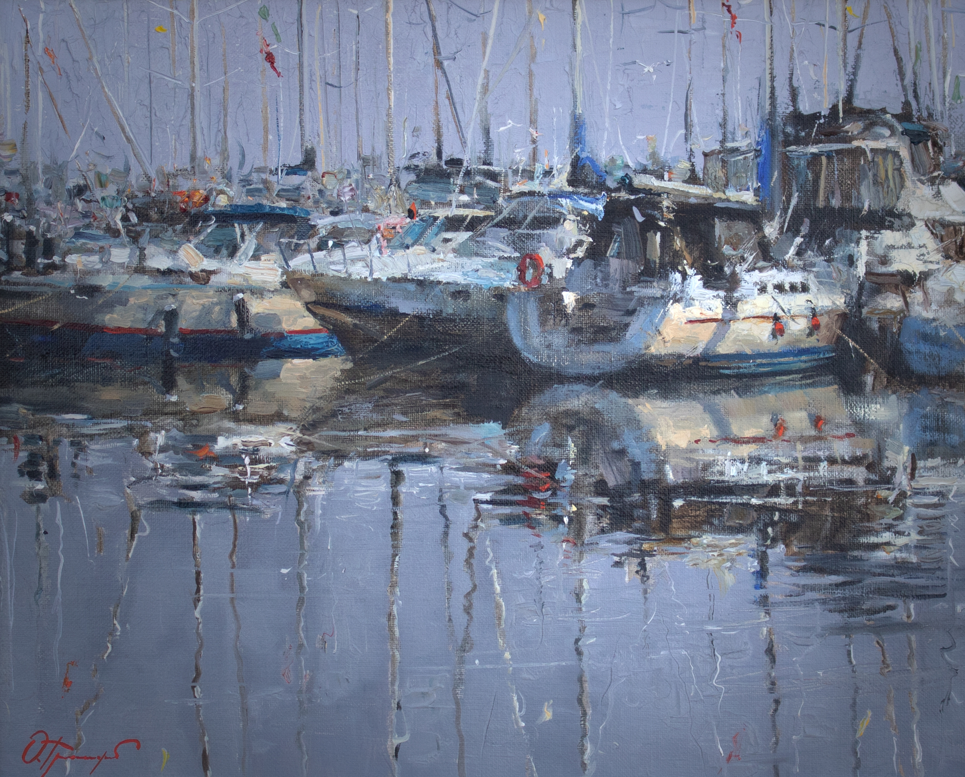 "On the Marina" by Oleg Trofimov