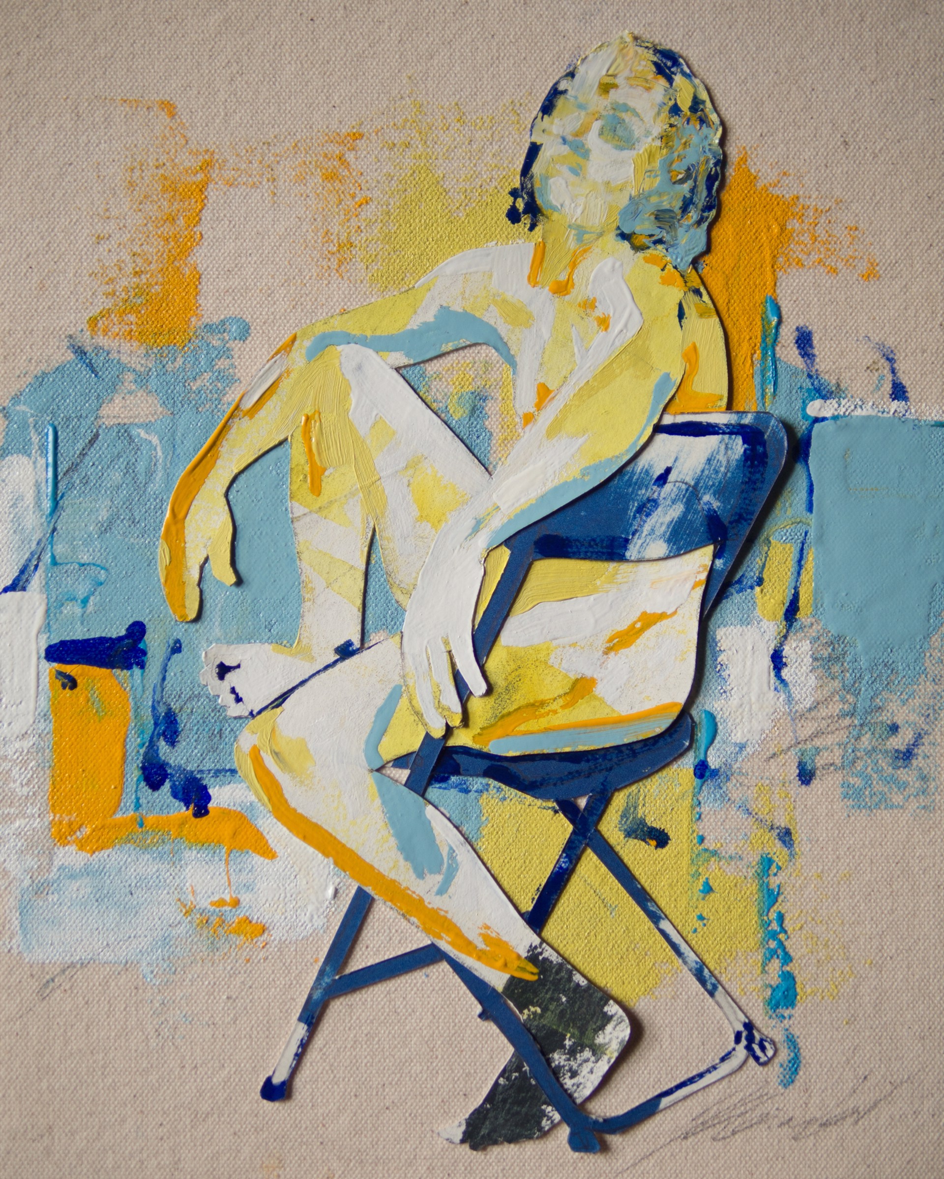 Geo and the Blue Chair by Jason Lee Gimbel