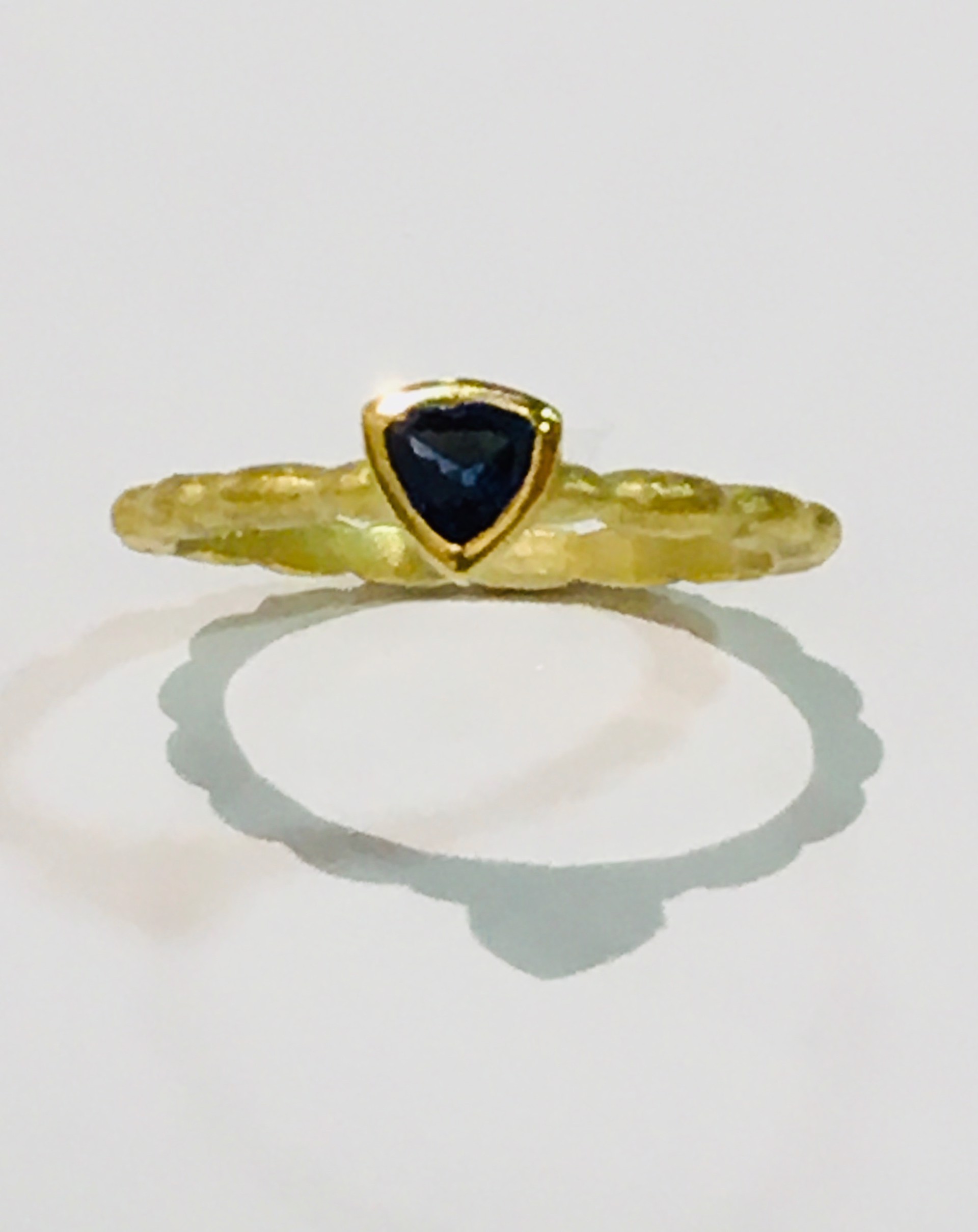 Blue Marquis Sapphire Ring by BARBARA HEINRICH
