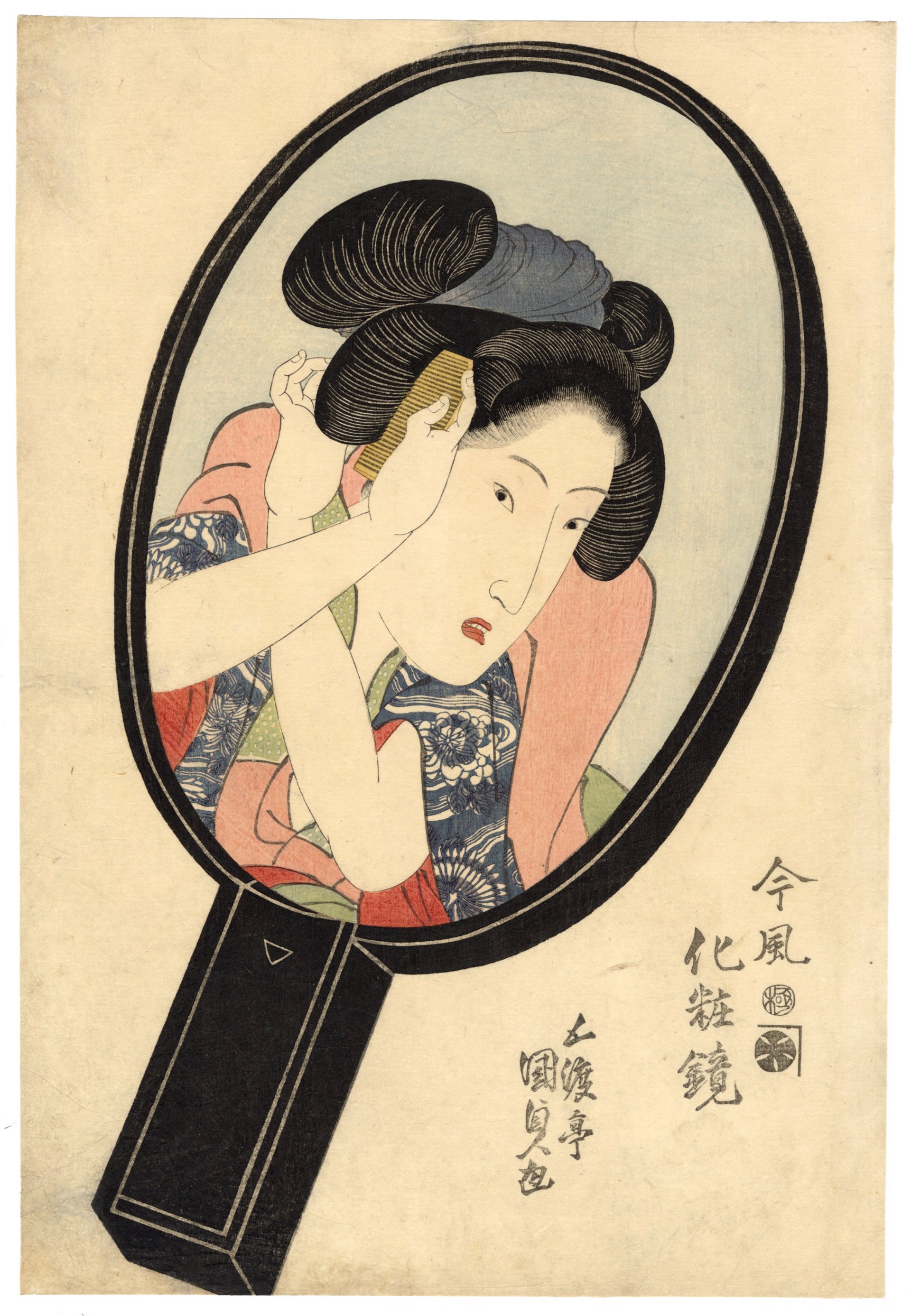 Combing the Hair by Kunisada