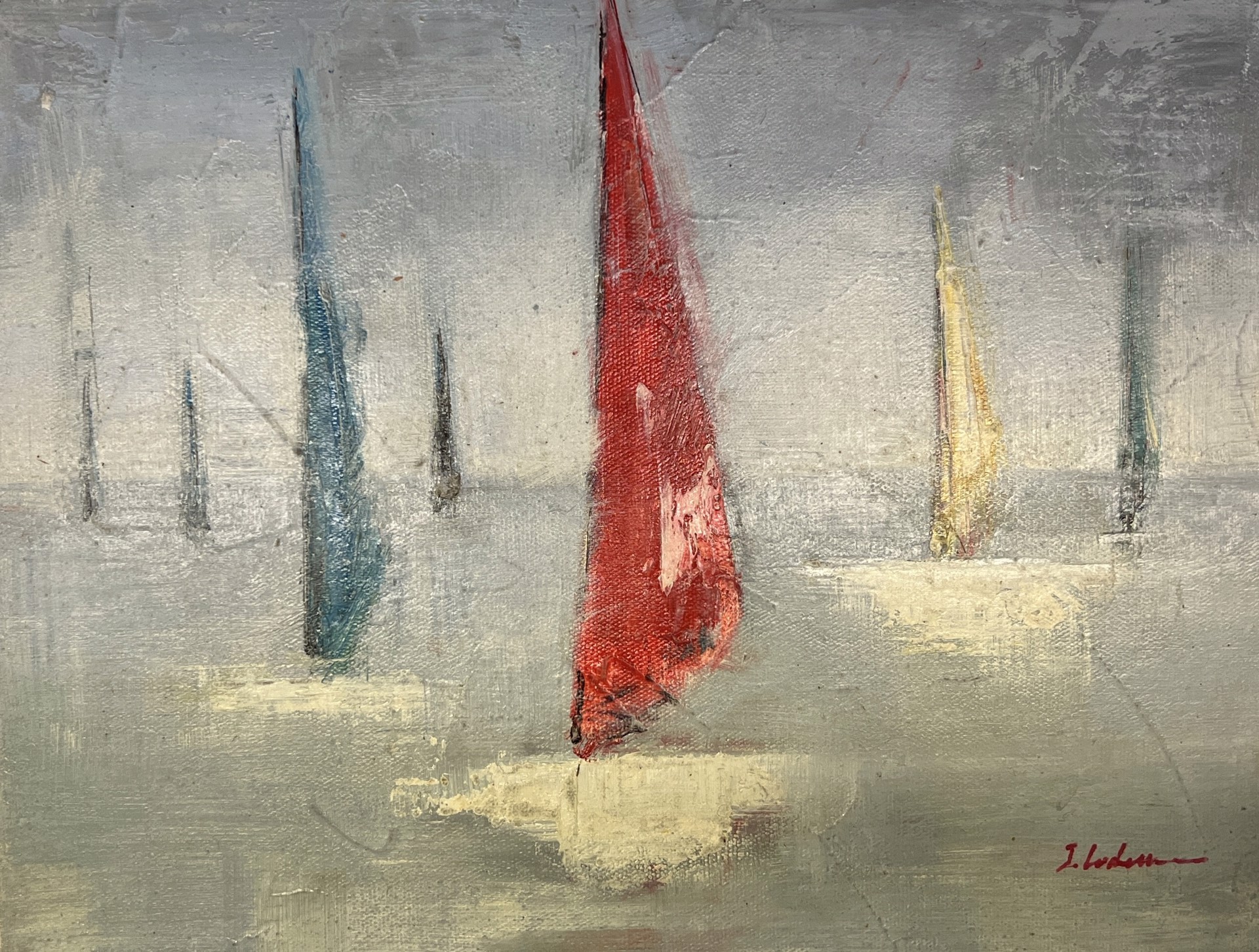 ABSTRACT SAILBOATS by J LODEN