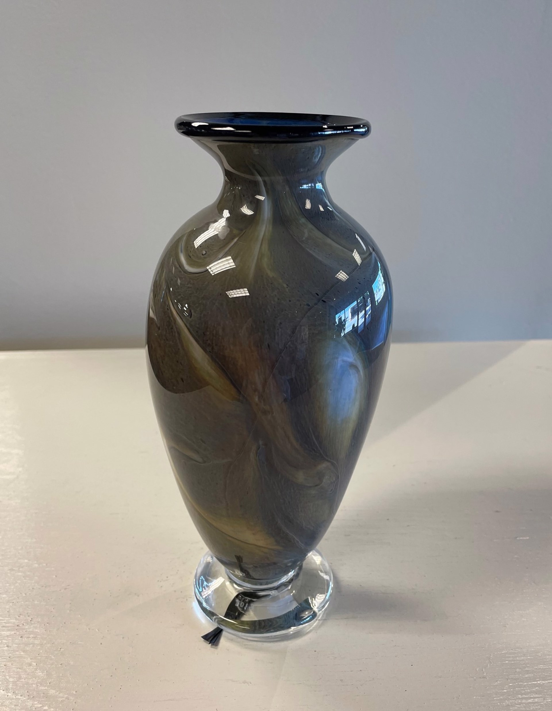 Purple Agate Vase by AlBo Glass