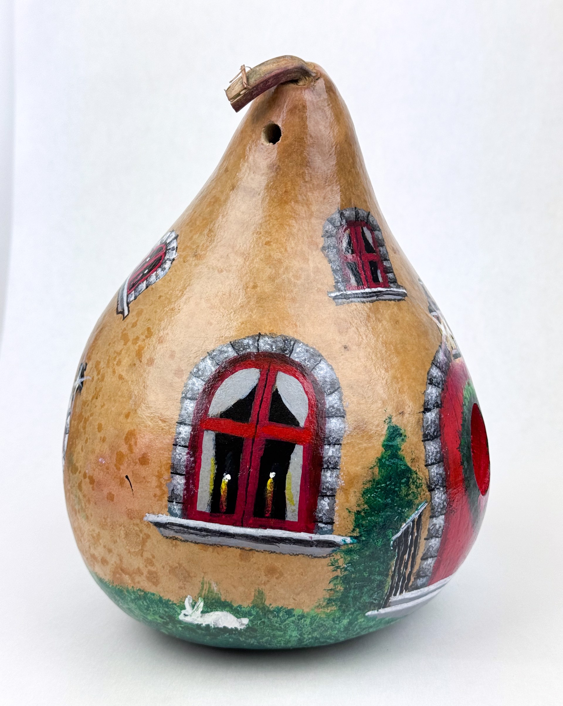 Home for the Holidays (gourd birdhouse) by Mike Knox