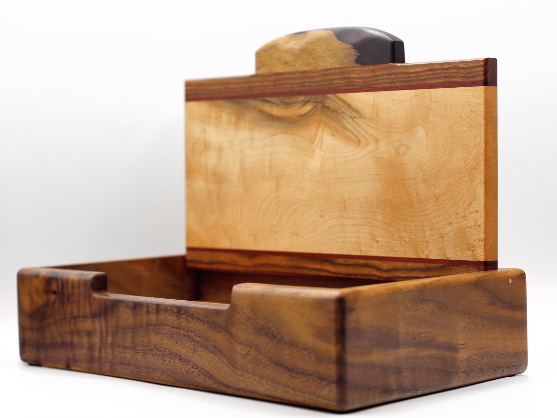 Medium Jewelry Box with Turquoise Inlay by Doug Thoeny