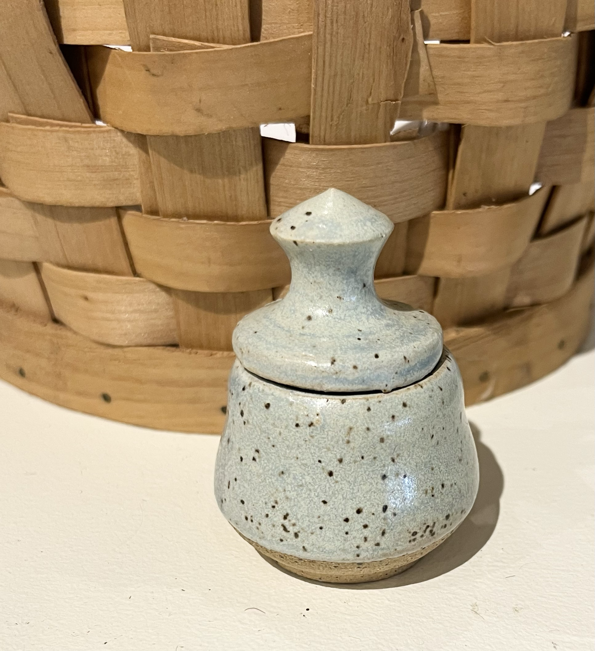 Tiny Ceramic Lidded Jar 8 by Shama Kipfer-Tessler