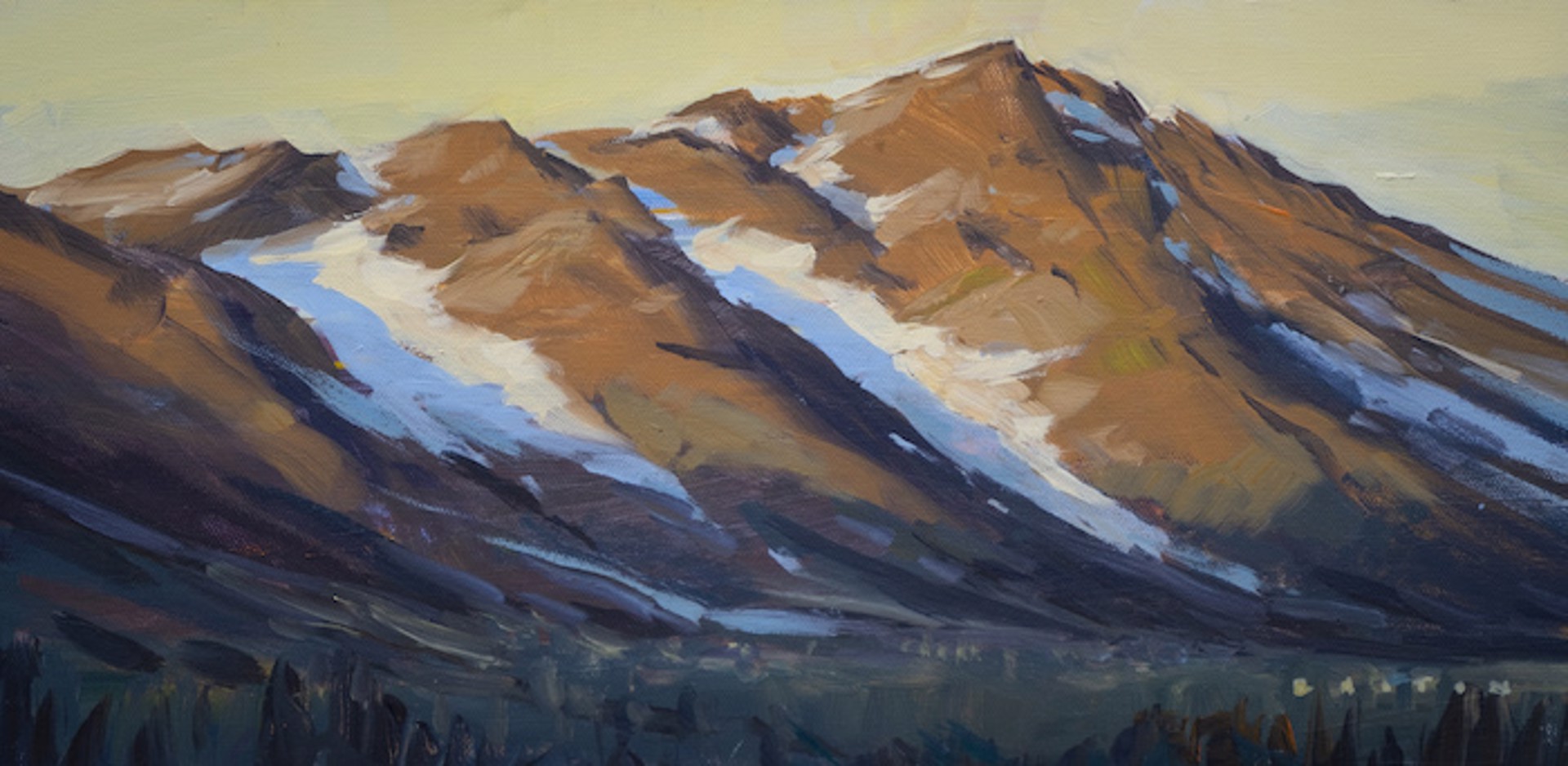 Last Glimpse of the Peaks by Charlie Easton