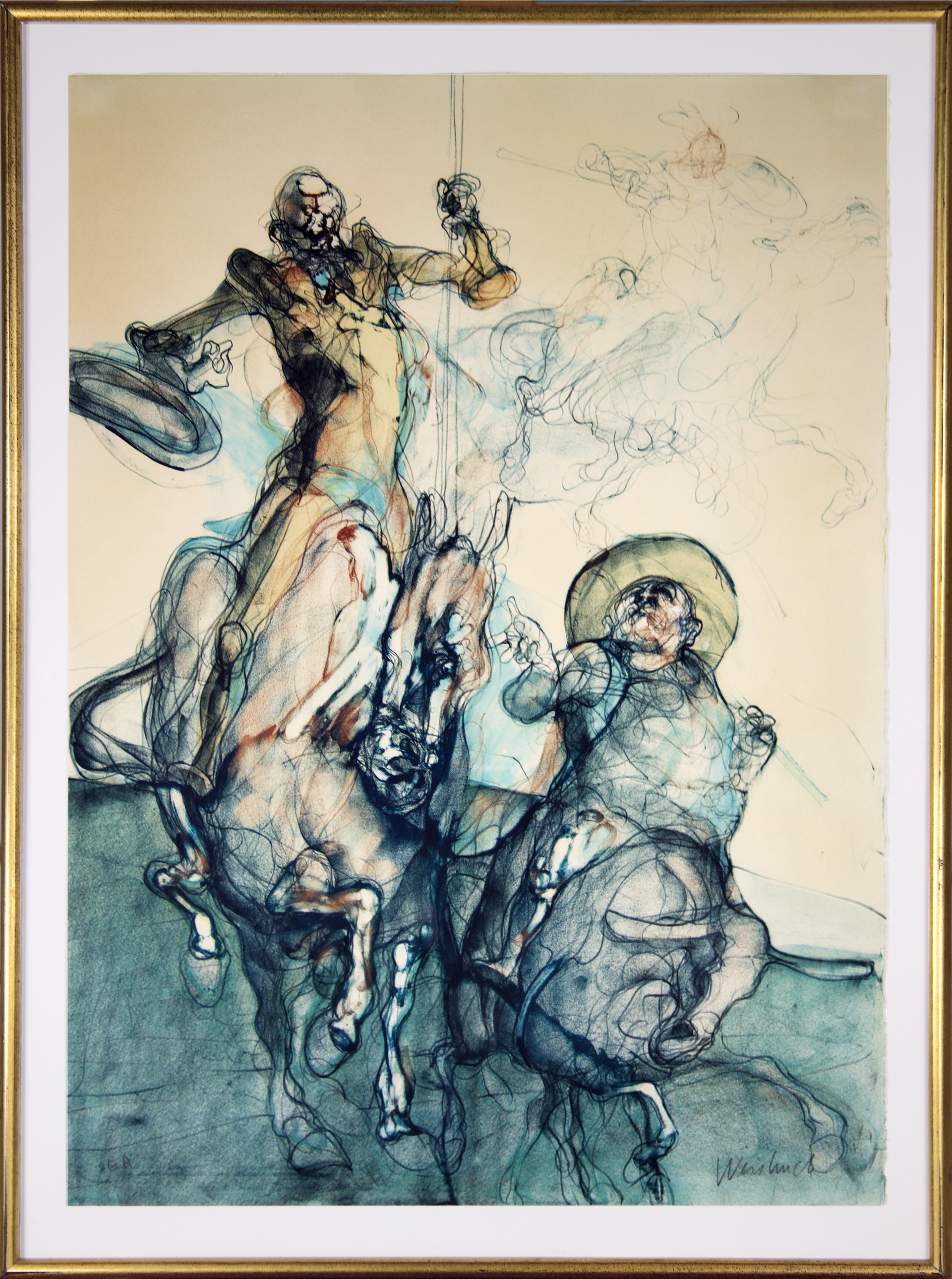 Don Quichotte & Sancho Panza by Claude Weisbuch