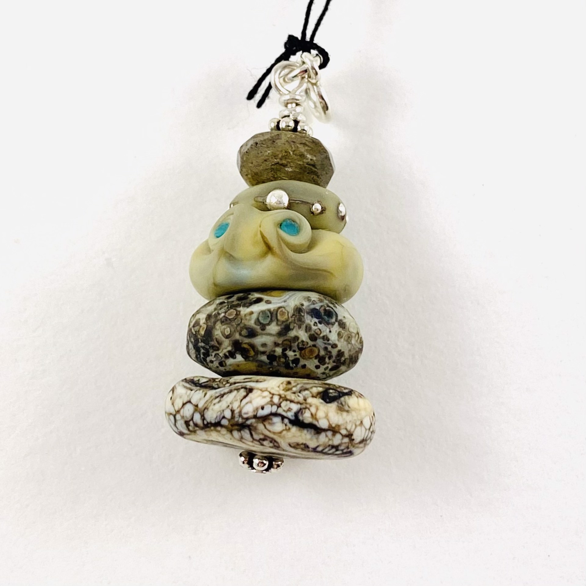 Stacked Stones Cairn Charm LS21-23 by Linda Sacra
