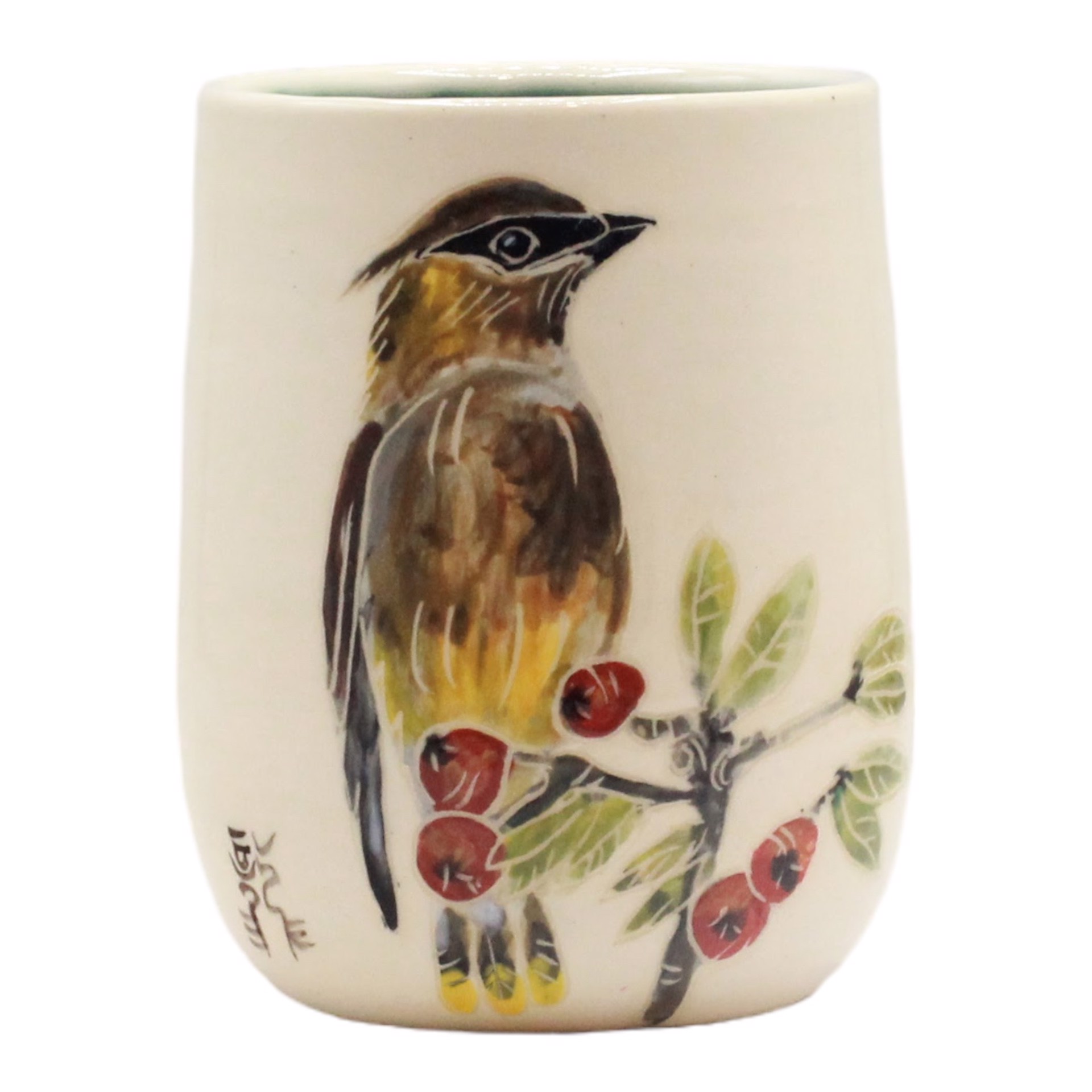 Cedar Waxwing Tumbler by Kim Filiaggi