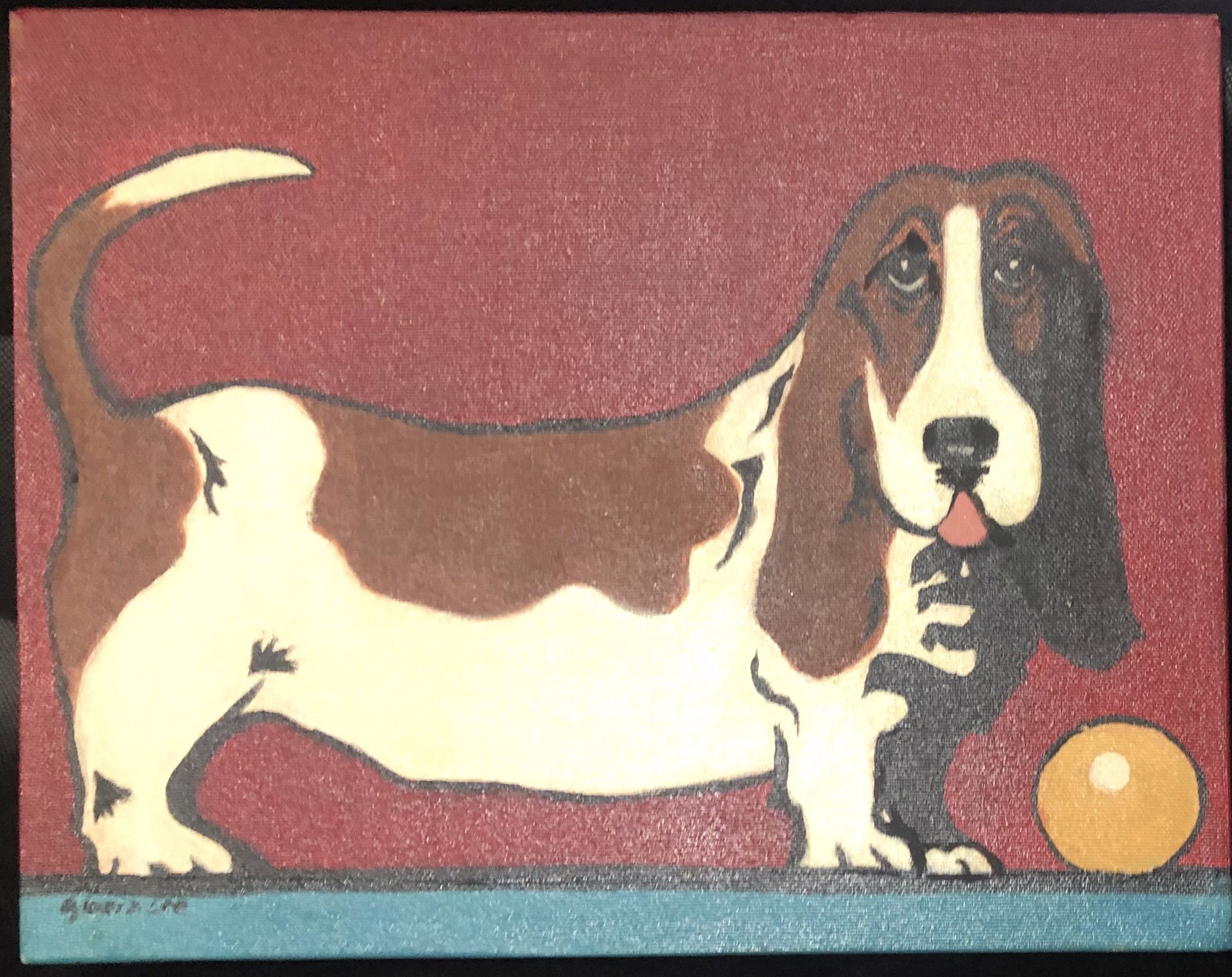 Pop Dog- Basset Hound by Gloria Lee
