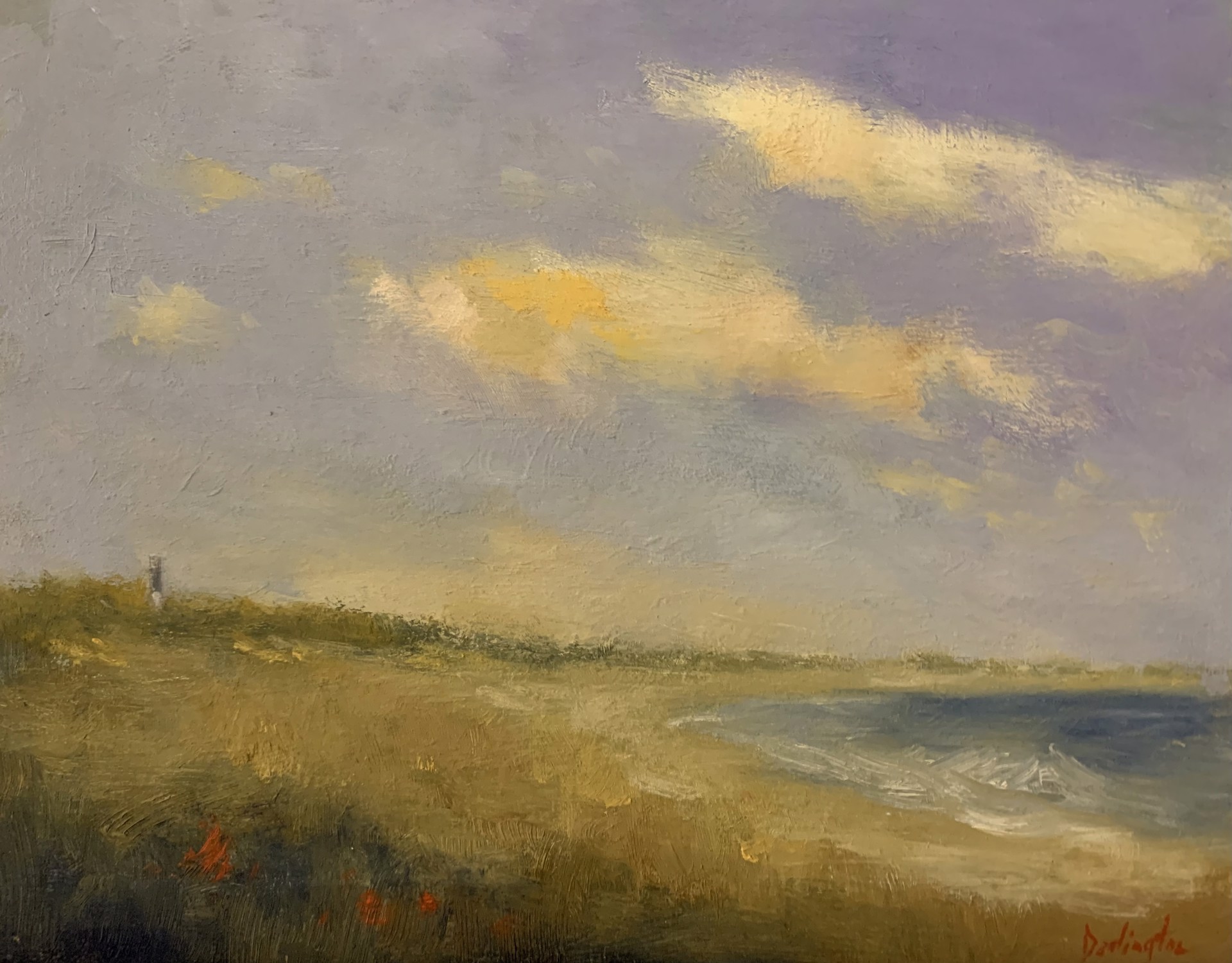 Lighthouse and Sea by Jim Darlington