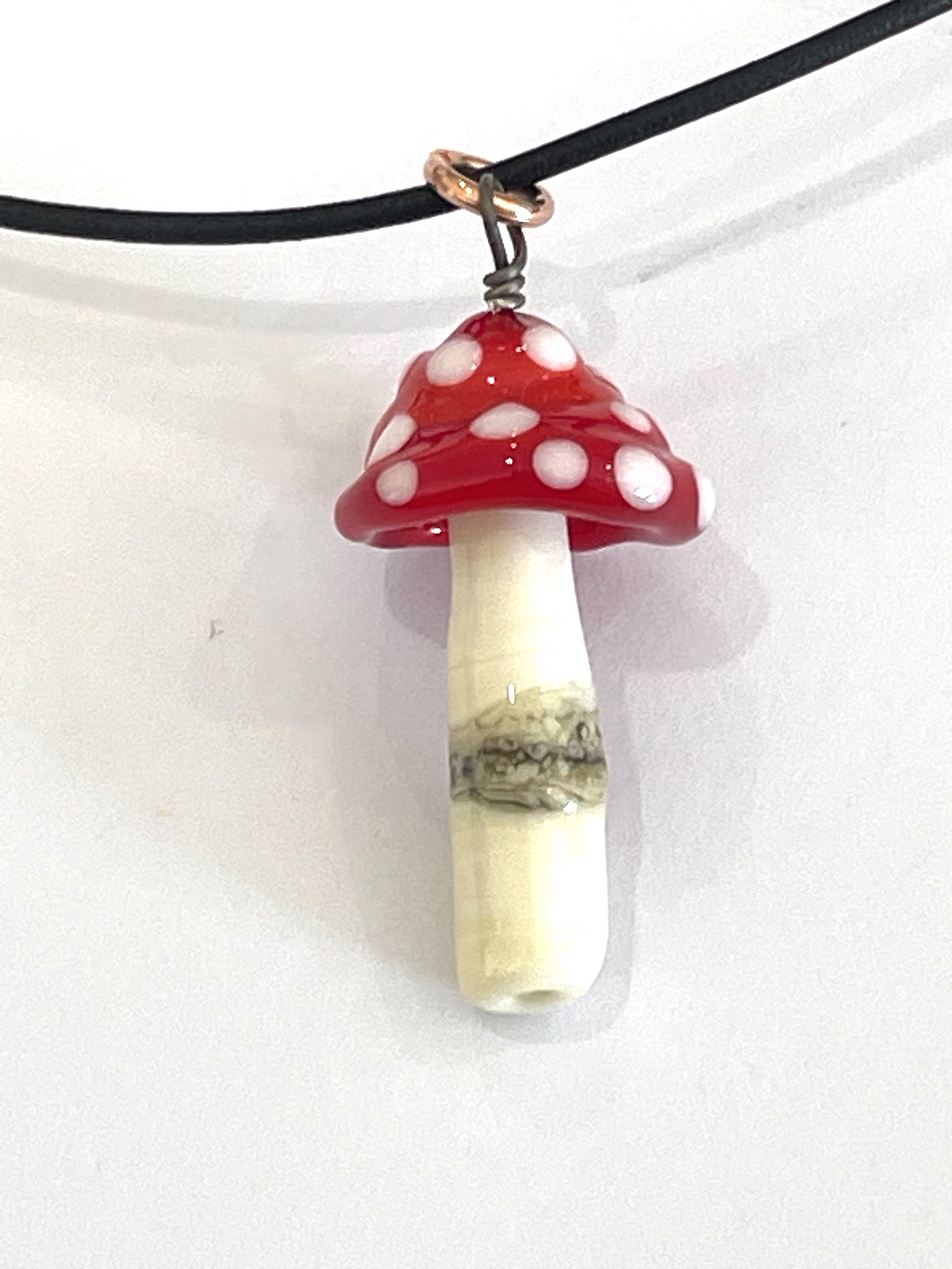 Red and White Mushroom by Emelie Hebert