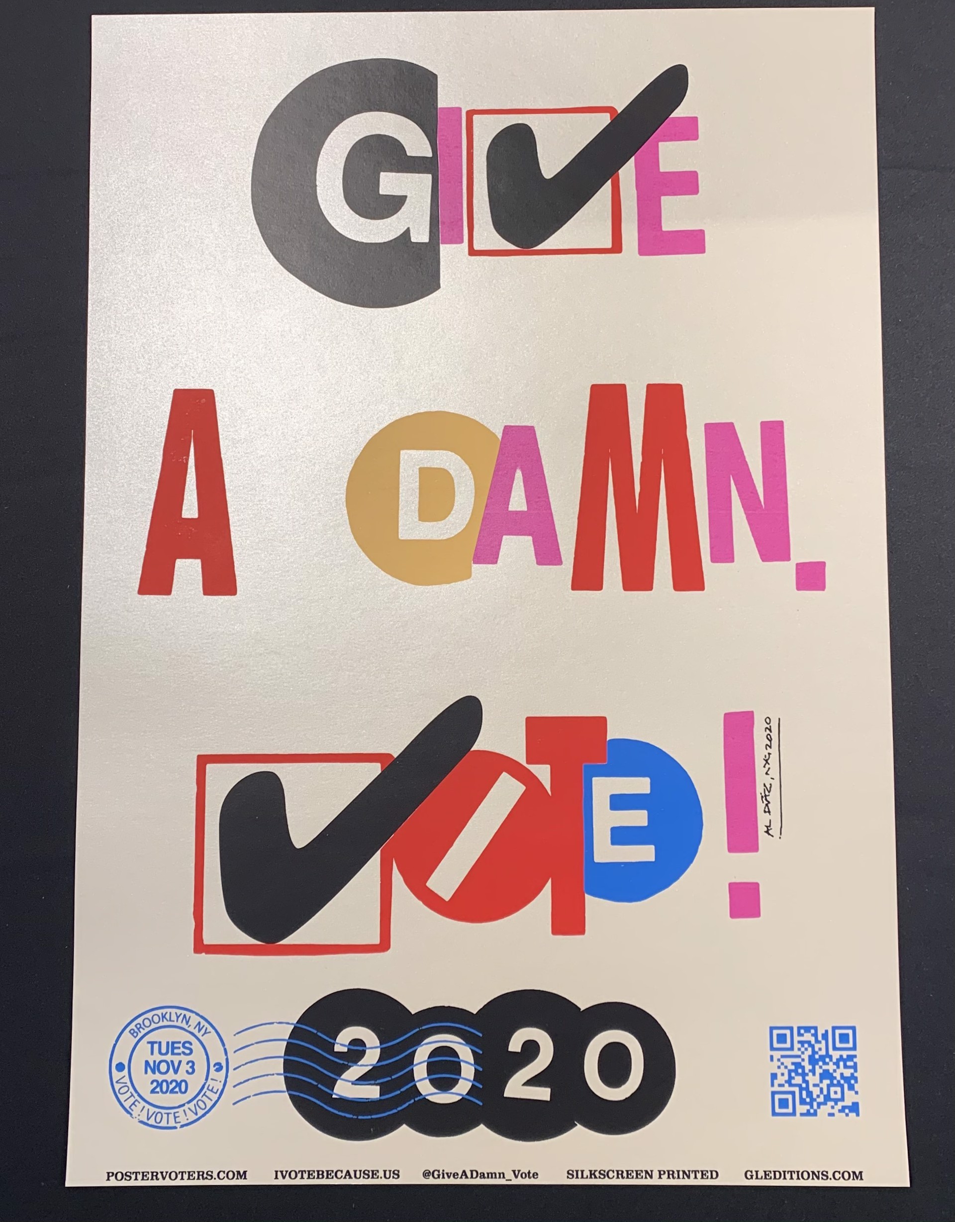 Give A Damn. Vote! by Al Díaz