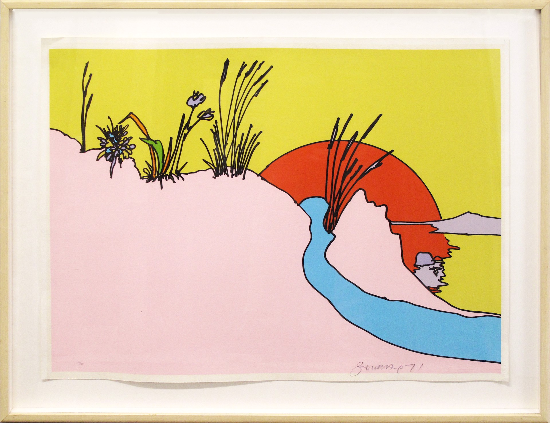 Sunshine Peace Pink by Peter Max