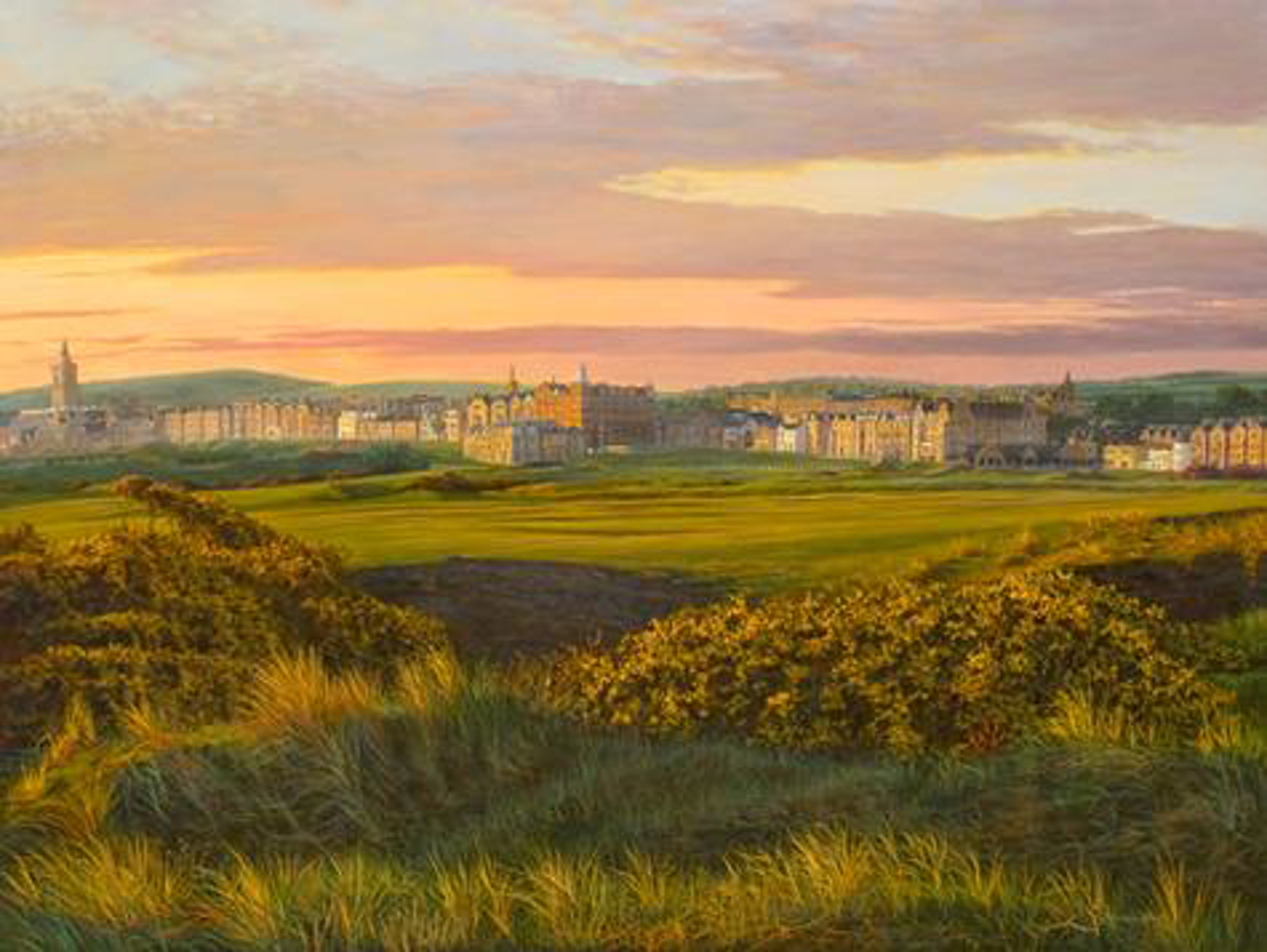 St. Andrews The Old Course by Douglas Grier -- Giclee Prints