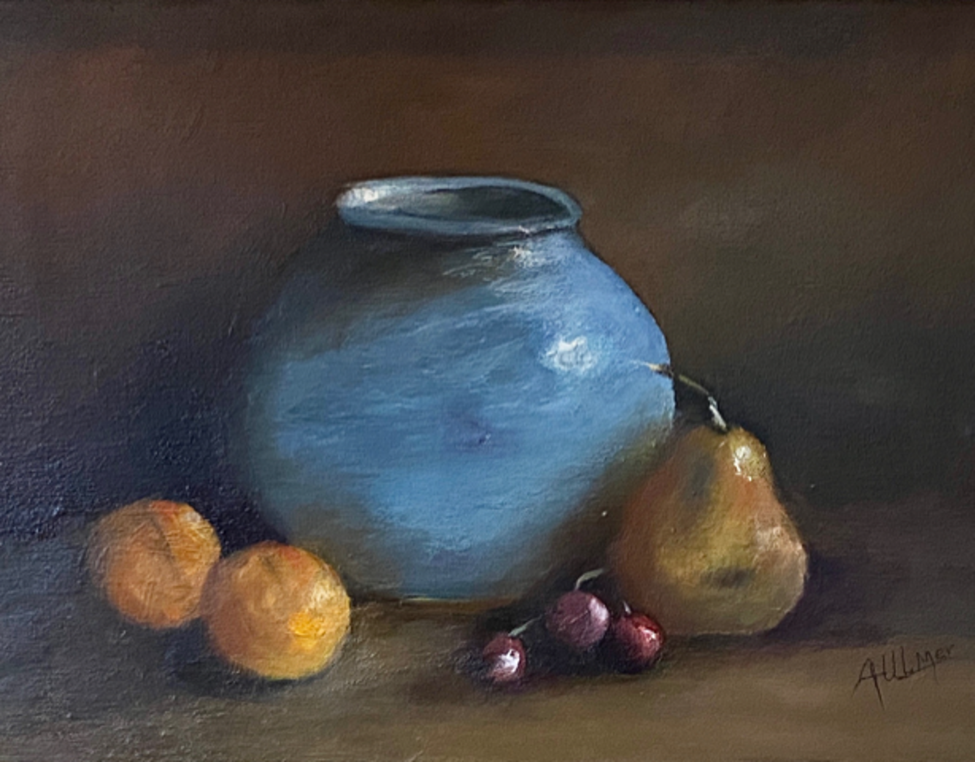 Fruit and Jar by Anne Ulmer