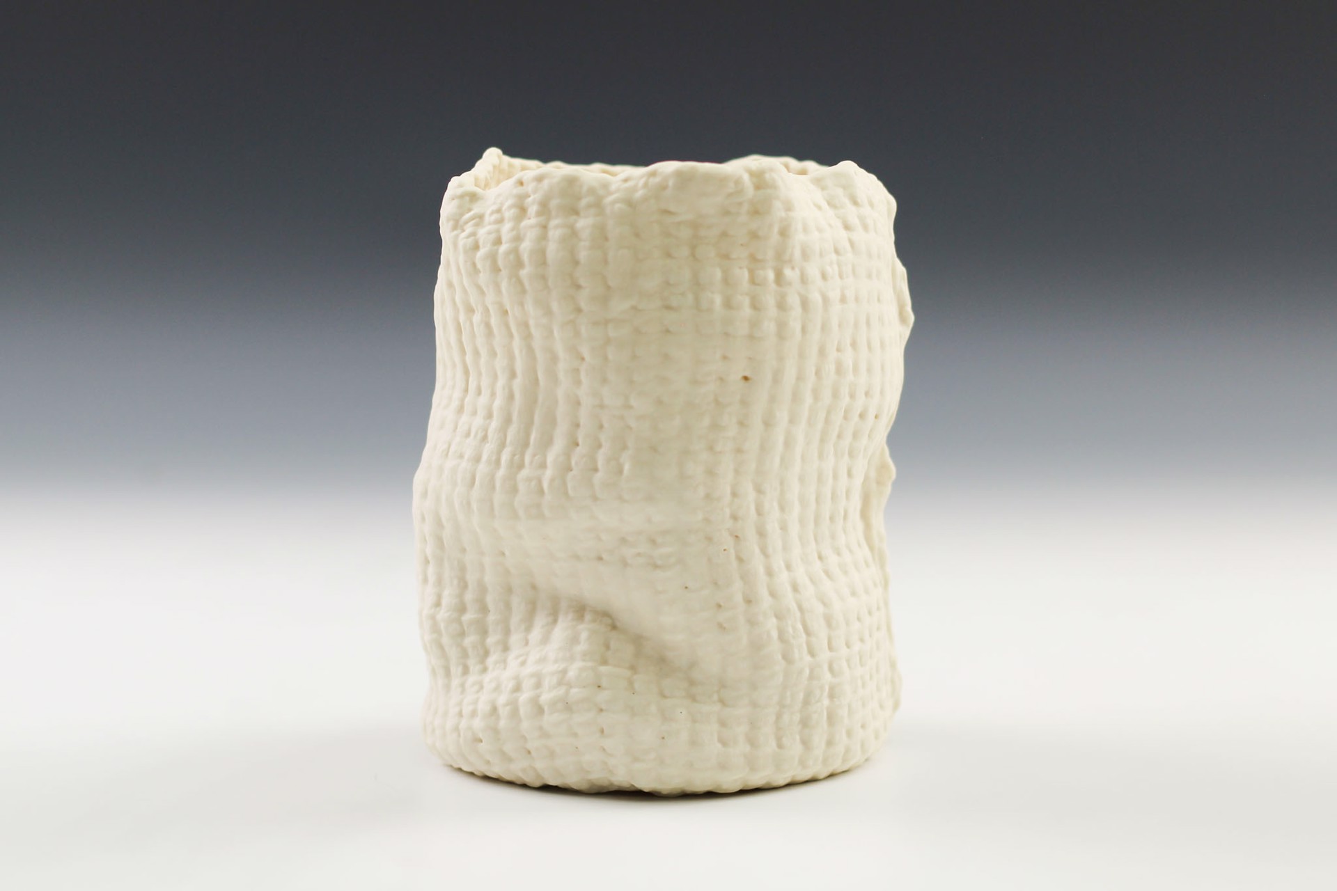 Tall Tunisian Crochet Vessel by Lisa Belsky
