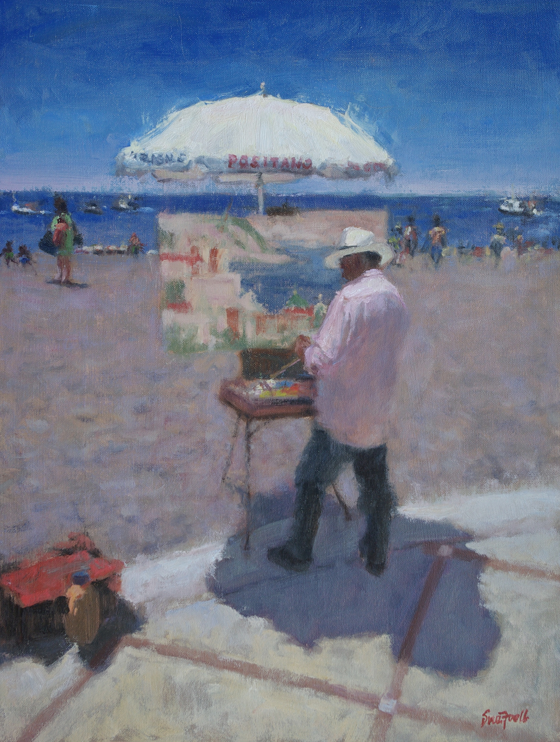 Positano Painter by Sue Foell, opa