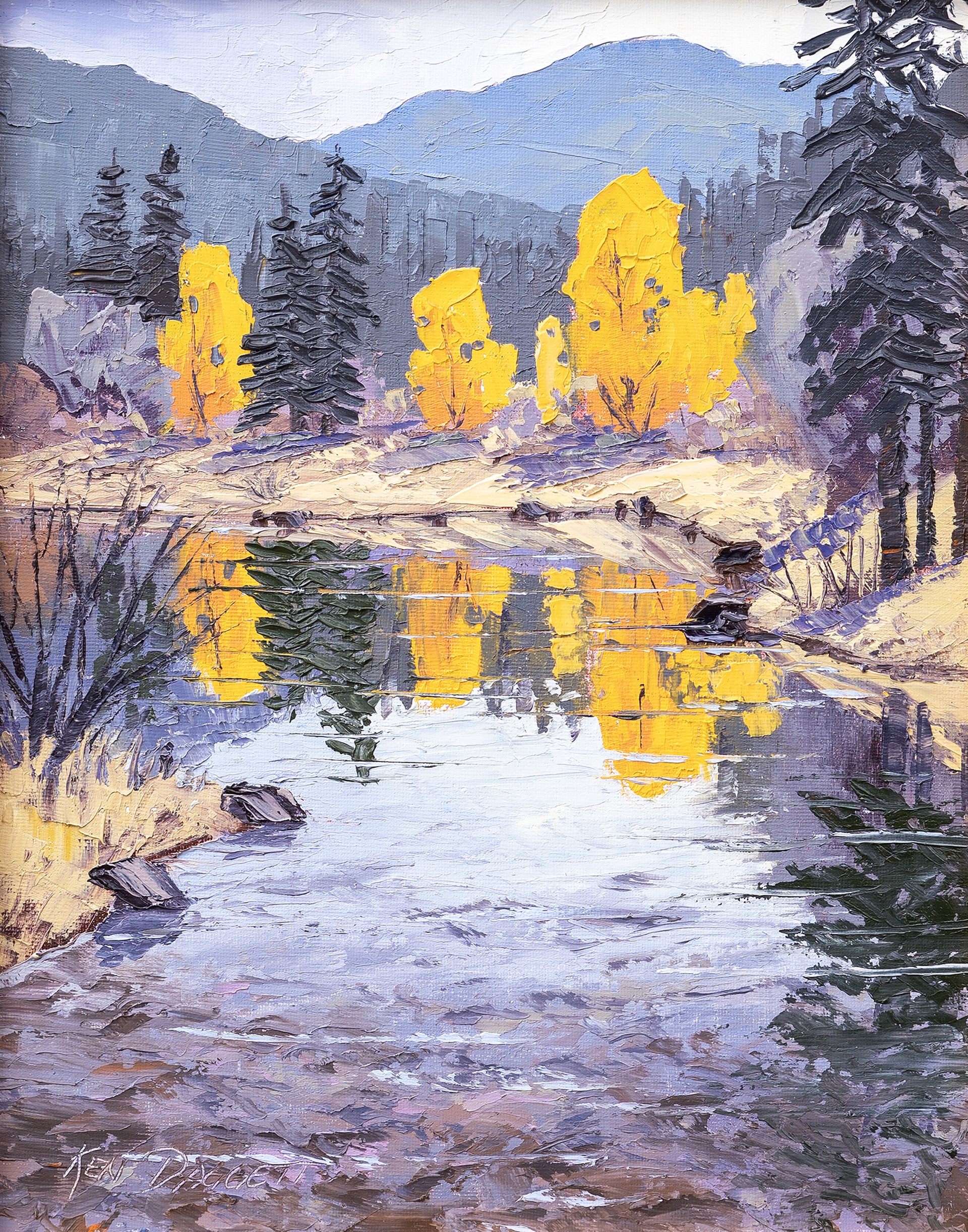 Autumn Pond by Ken Daggett