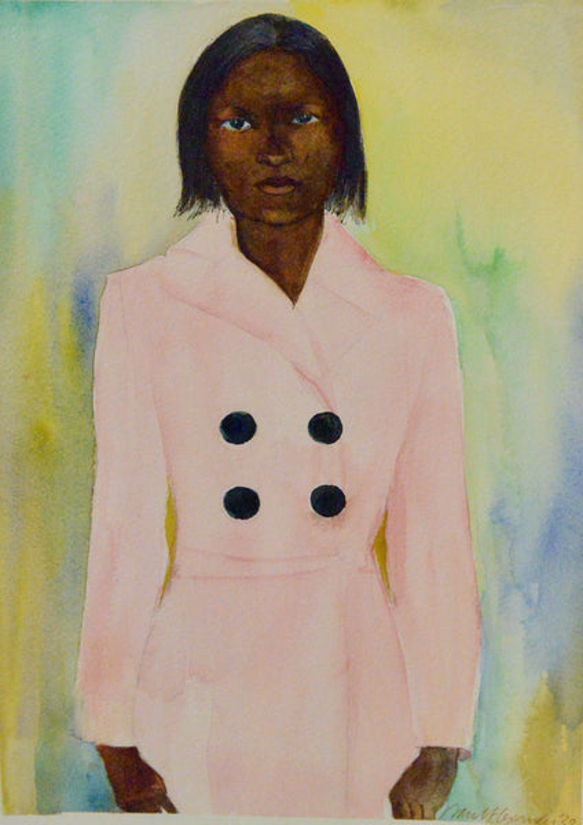 Pink (Watercolor Study) by Daryl Royster Alexander