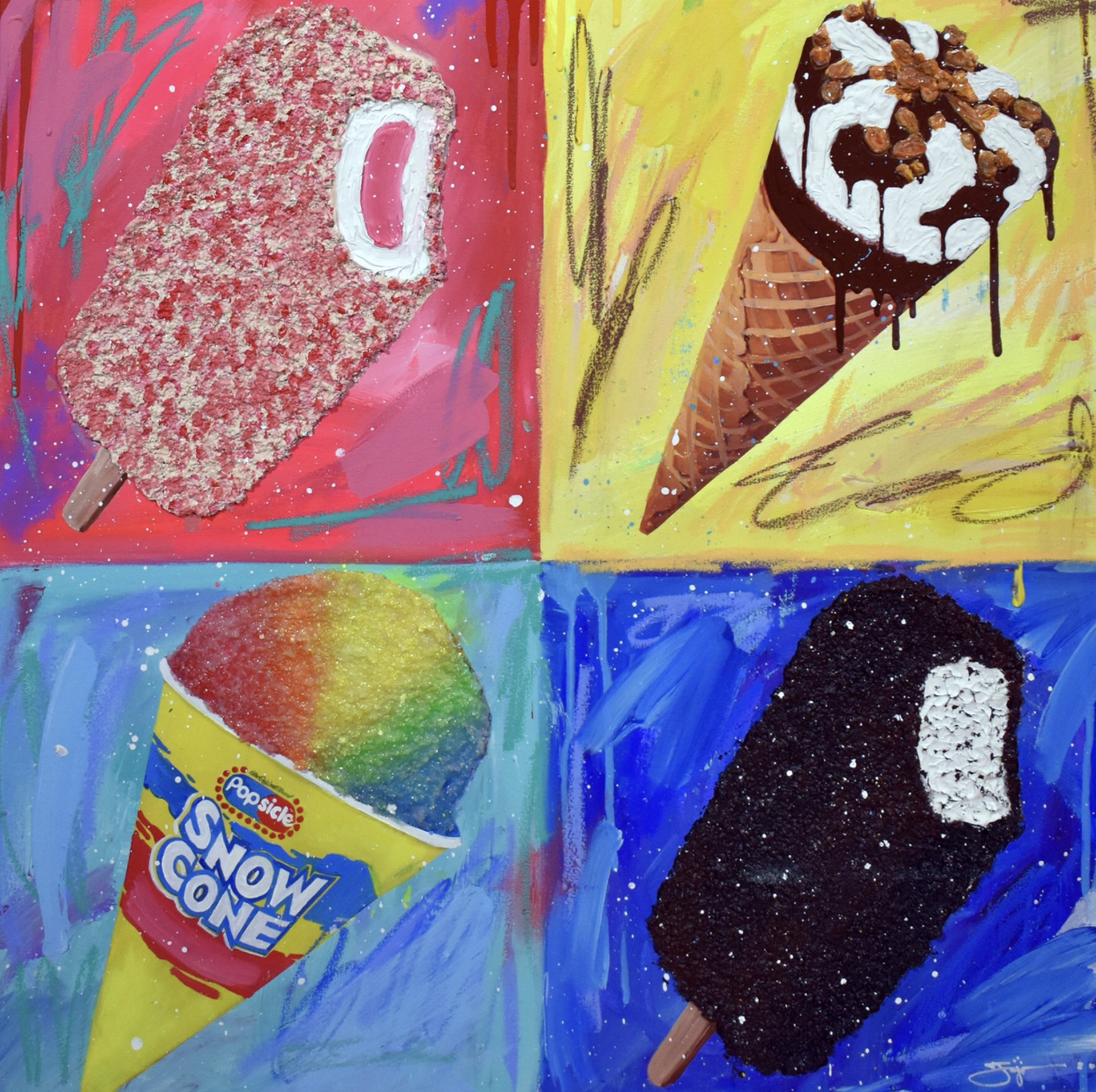Four Ice Creams by Jojo Anavim