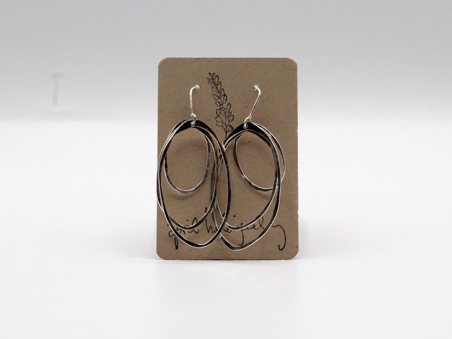 Rabbit Hole Earrings - Recycled Sterling Silver by April Hale