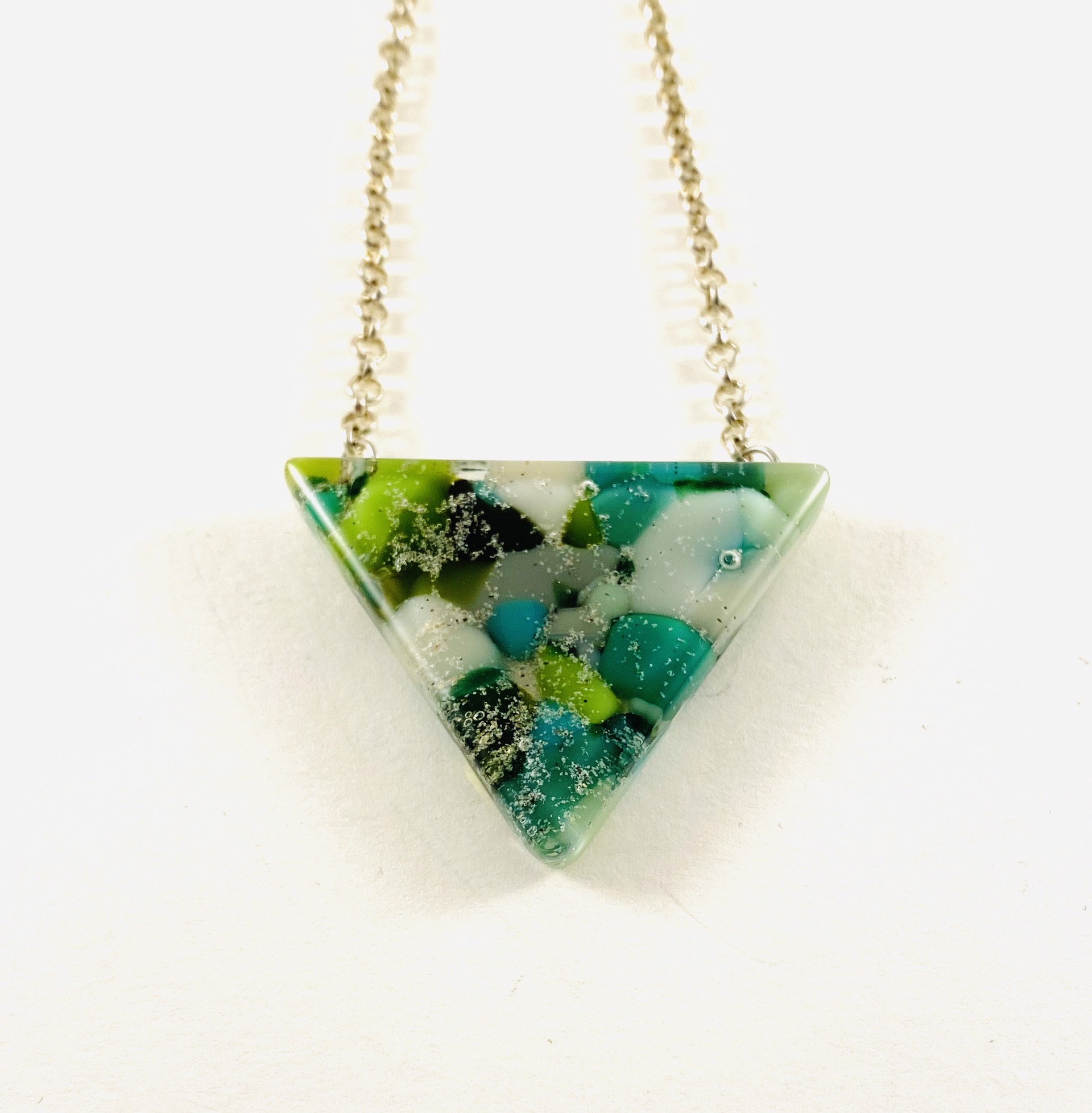 Triangle Necklace 3a by Emily Cook