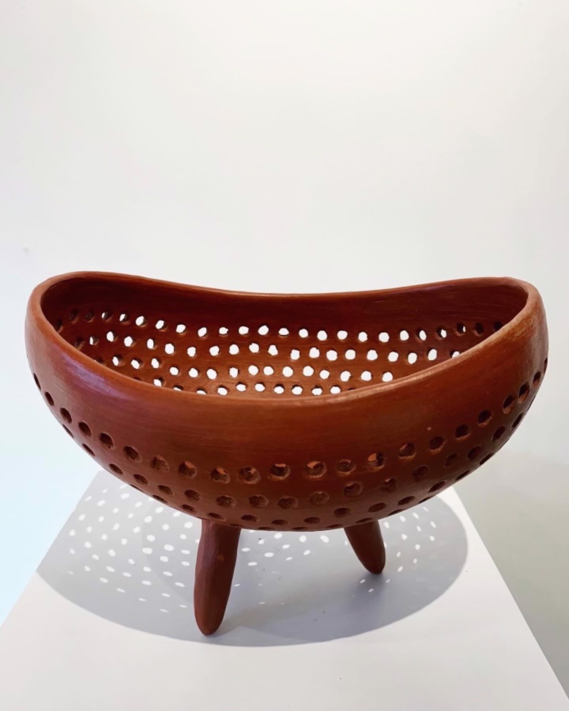 Oval Red Sieve by Colectivo 1050