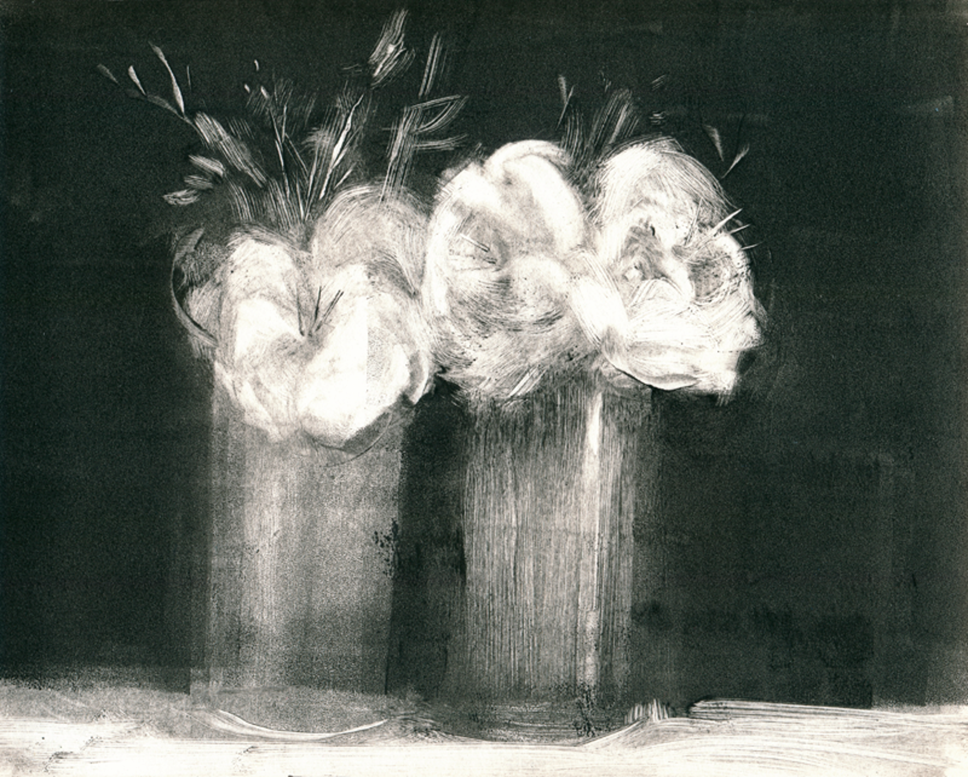 Glass Jars & Flowers III by Steve Dininno