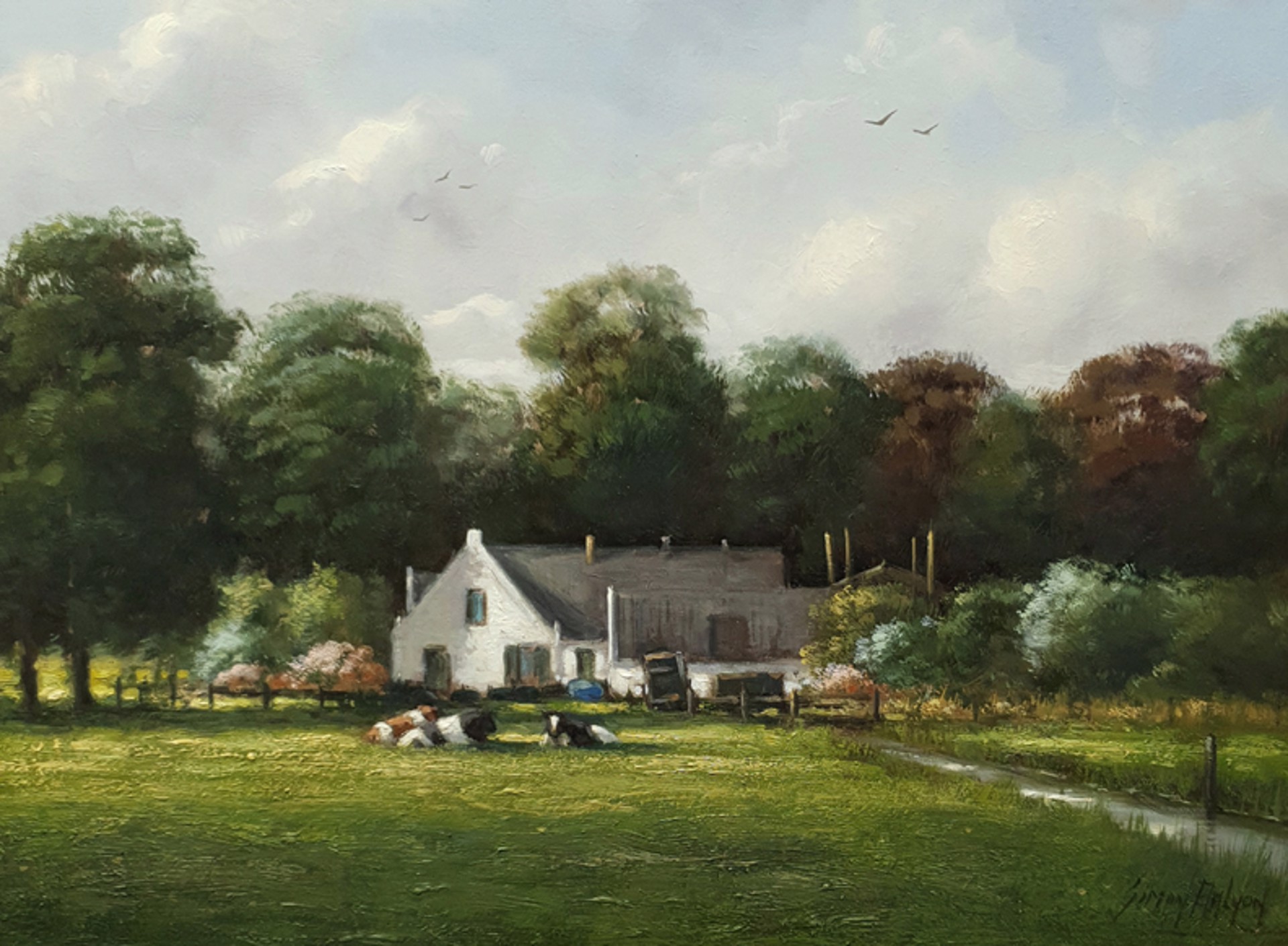 The White Farmhouse by Simon Balyon