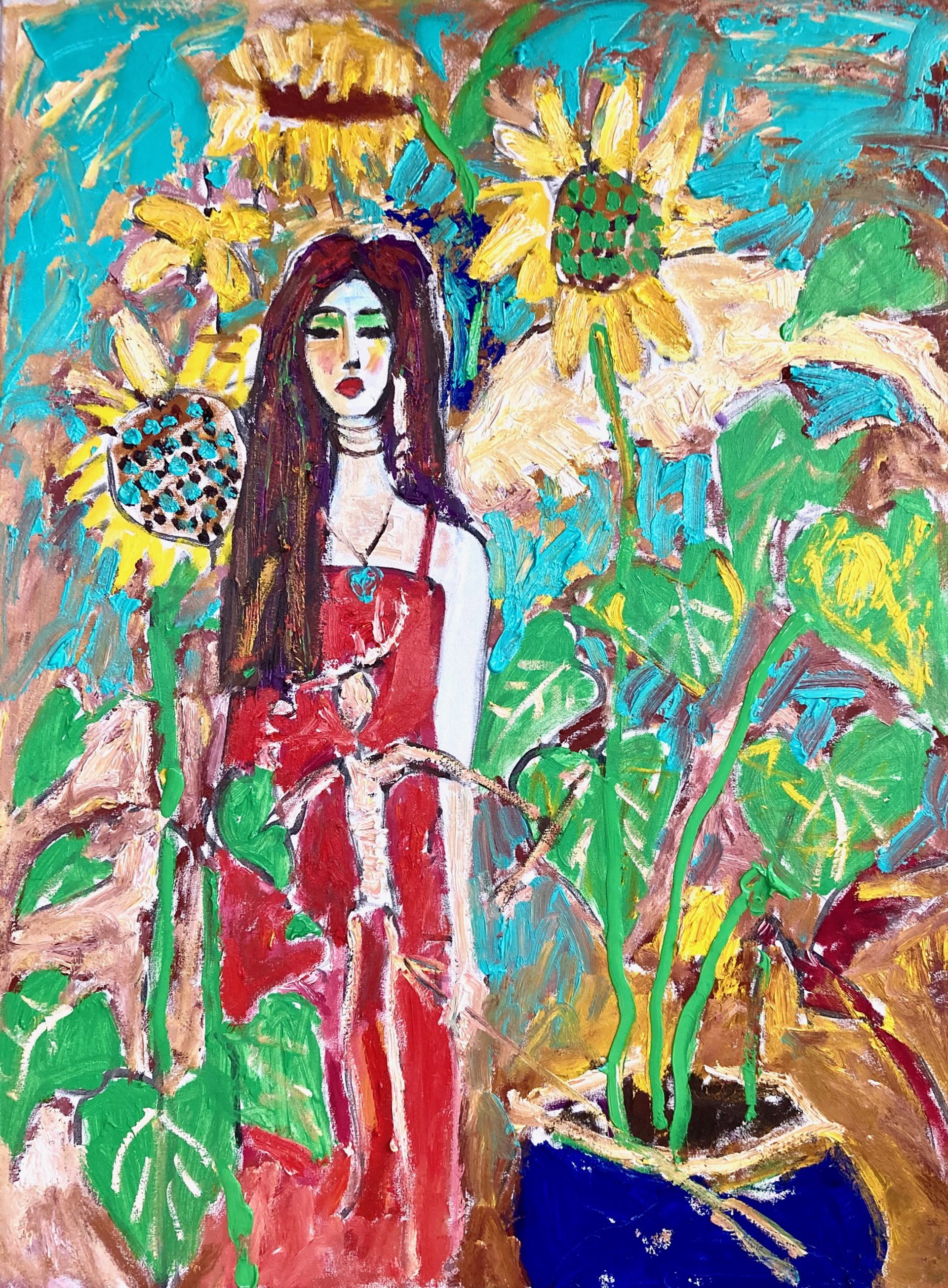 Sunflower Goddess by Brad Smith