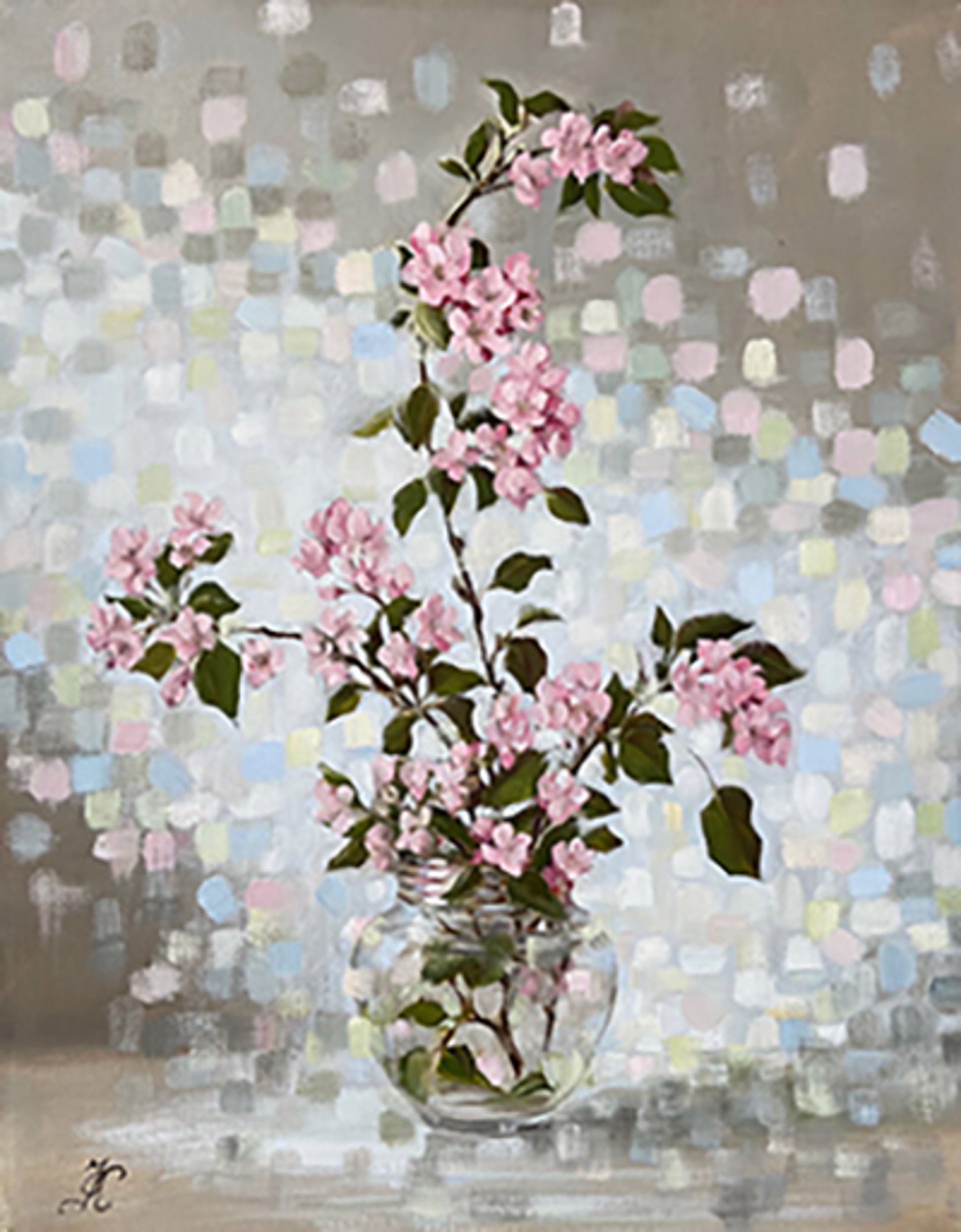 Blooming Crabapple by Olga Karpeisky