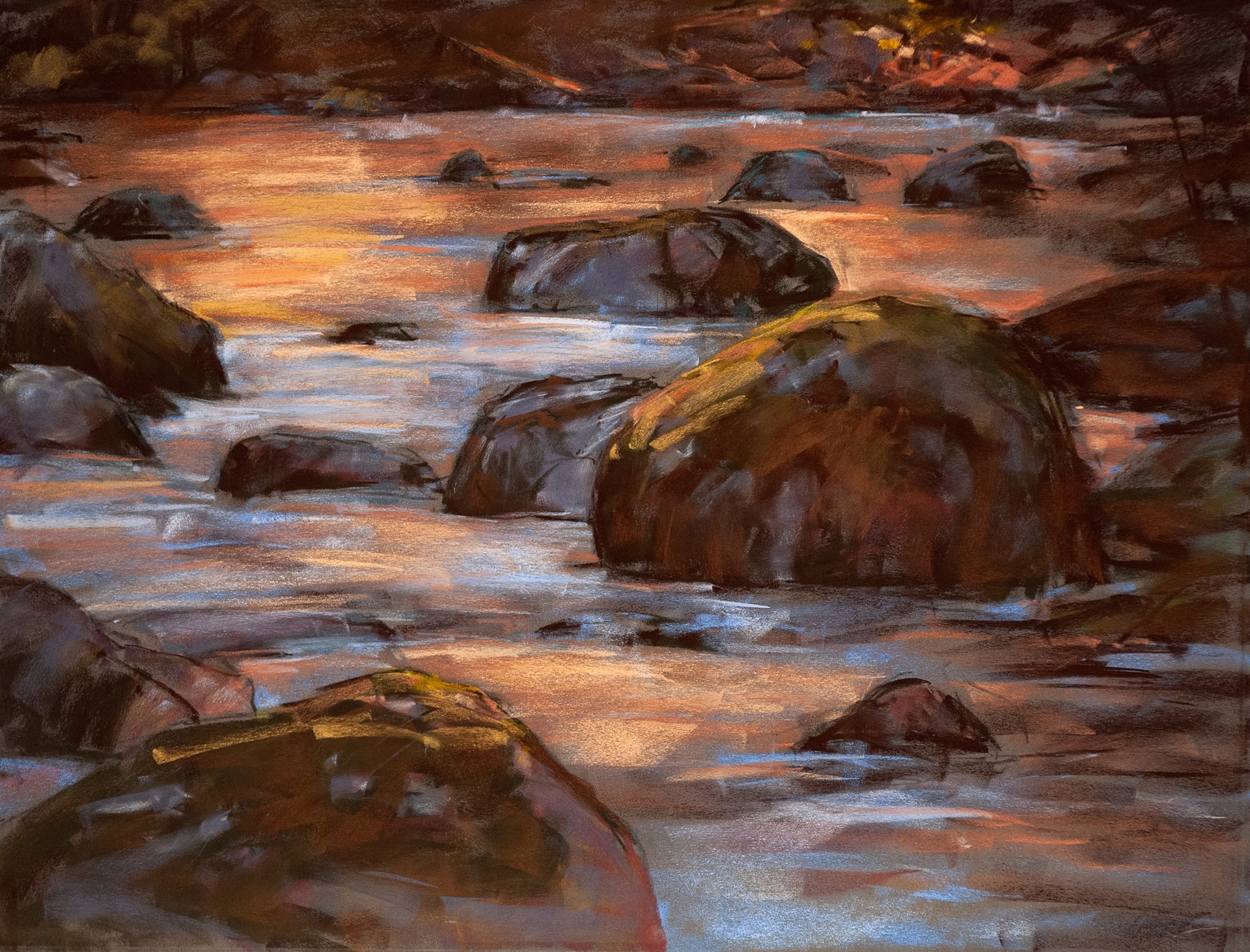 Duckabush River-Late Afternoon by Randena Walsh