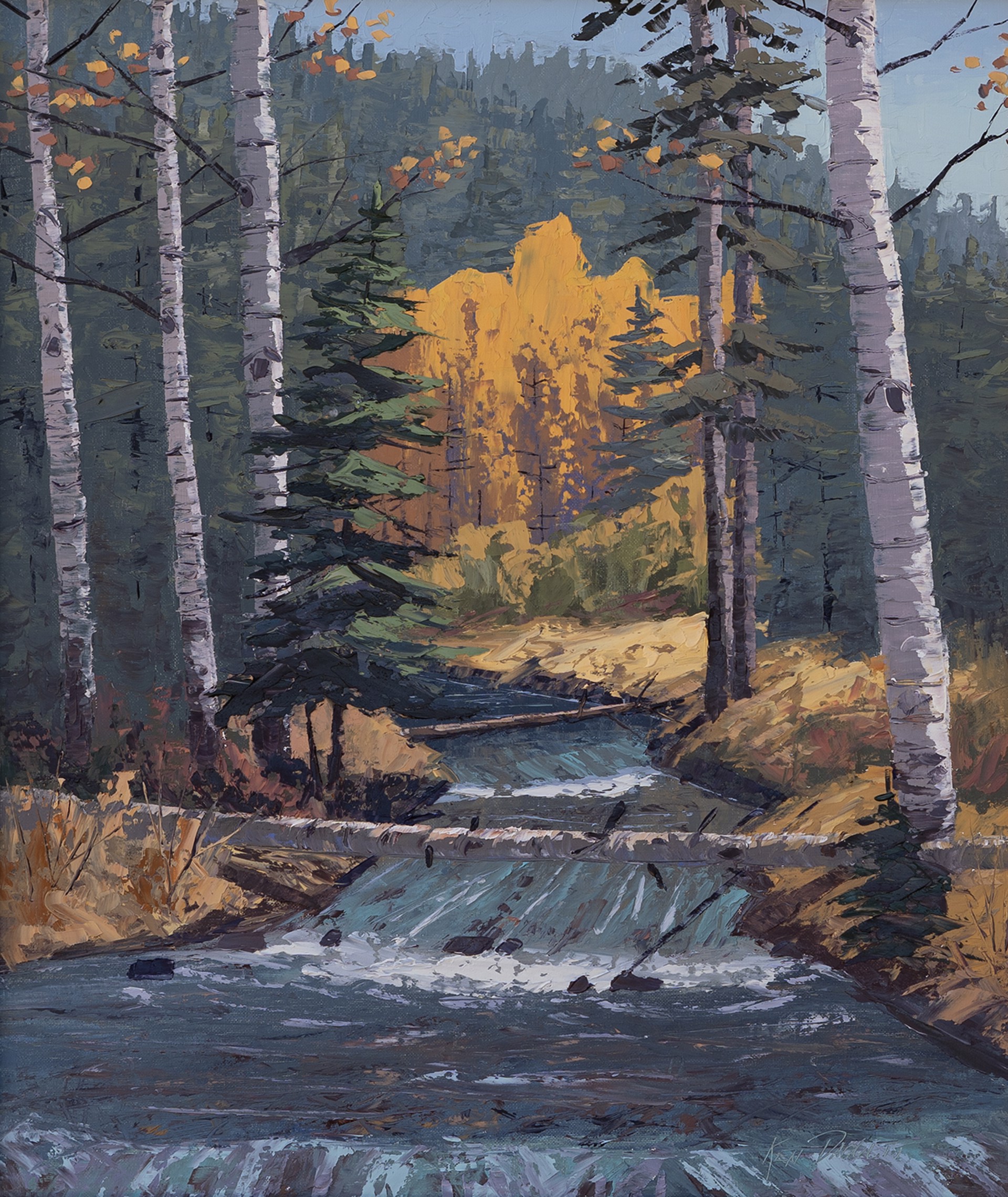 Autumn Stream by Ken Daggett