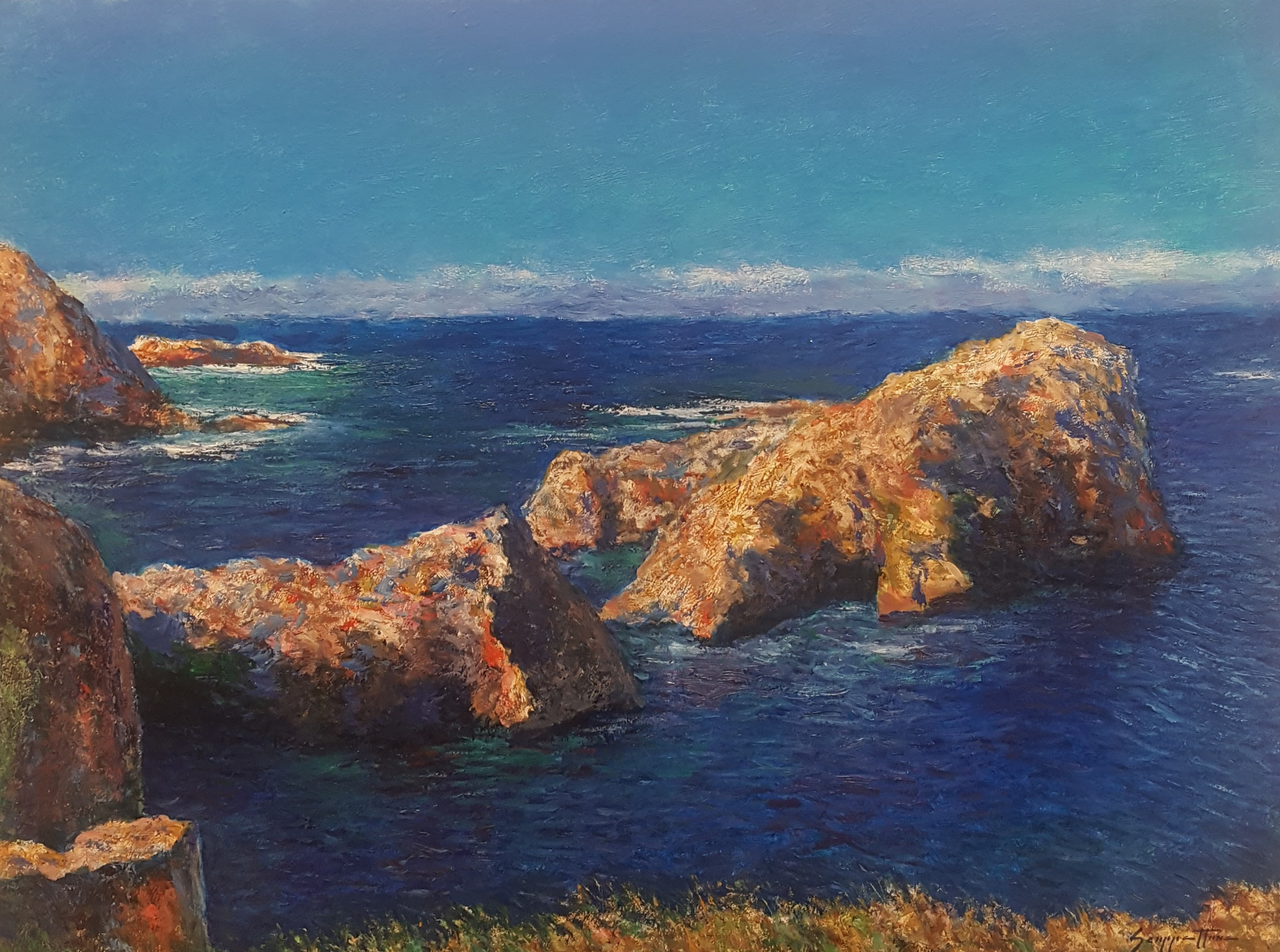 Seascape Point Lobos by James Scoppettone
