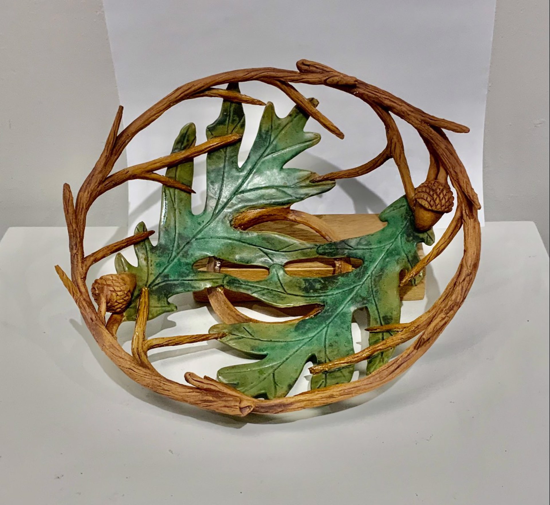 Oak Leaf Bowl by Janet Leazenby