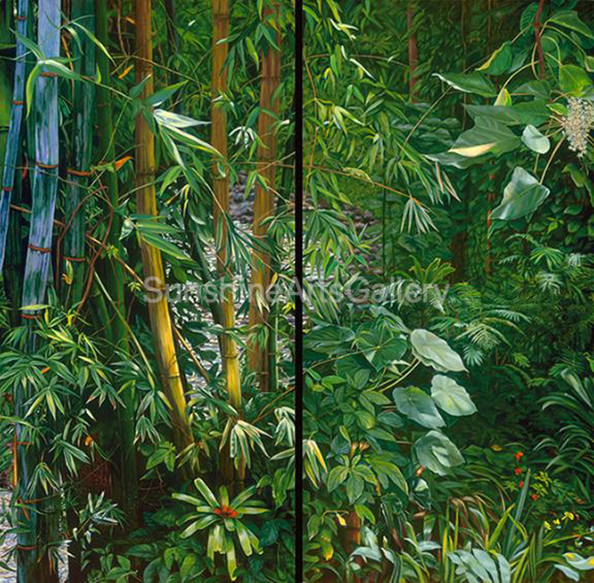 Mānoa Jungle Diptych-I & II by Pati O'Neal