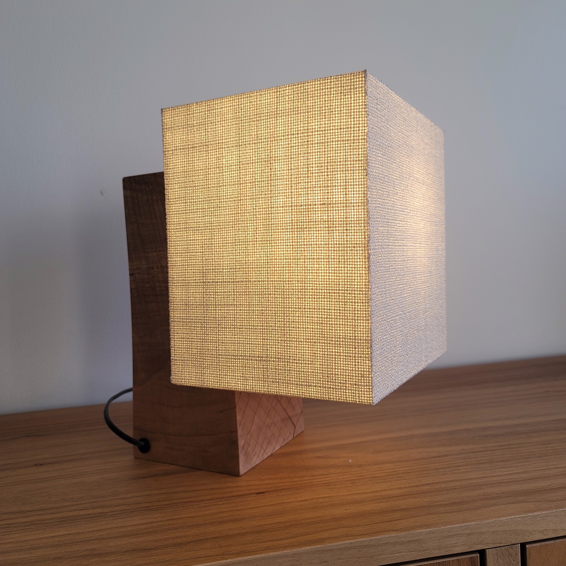 Maple Block Lamp by James Violette