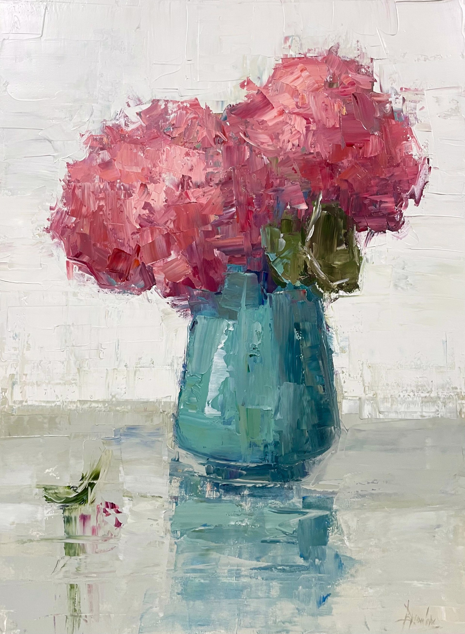 Pink Hydrangeas by Barbara Flowers