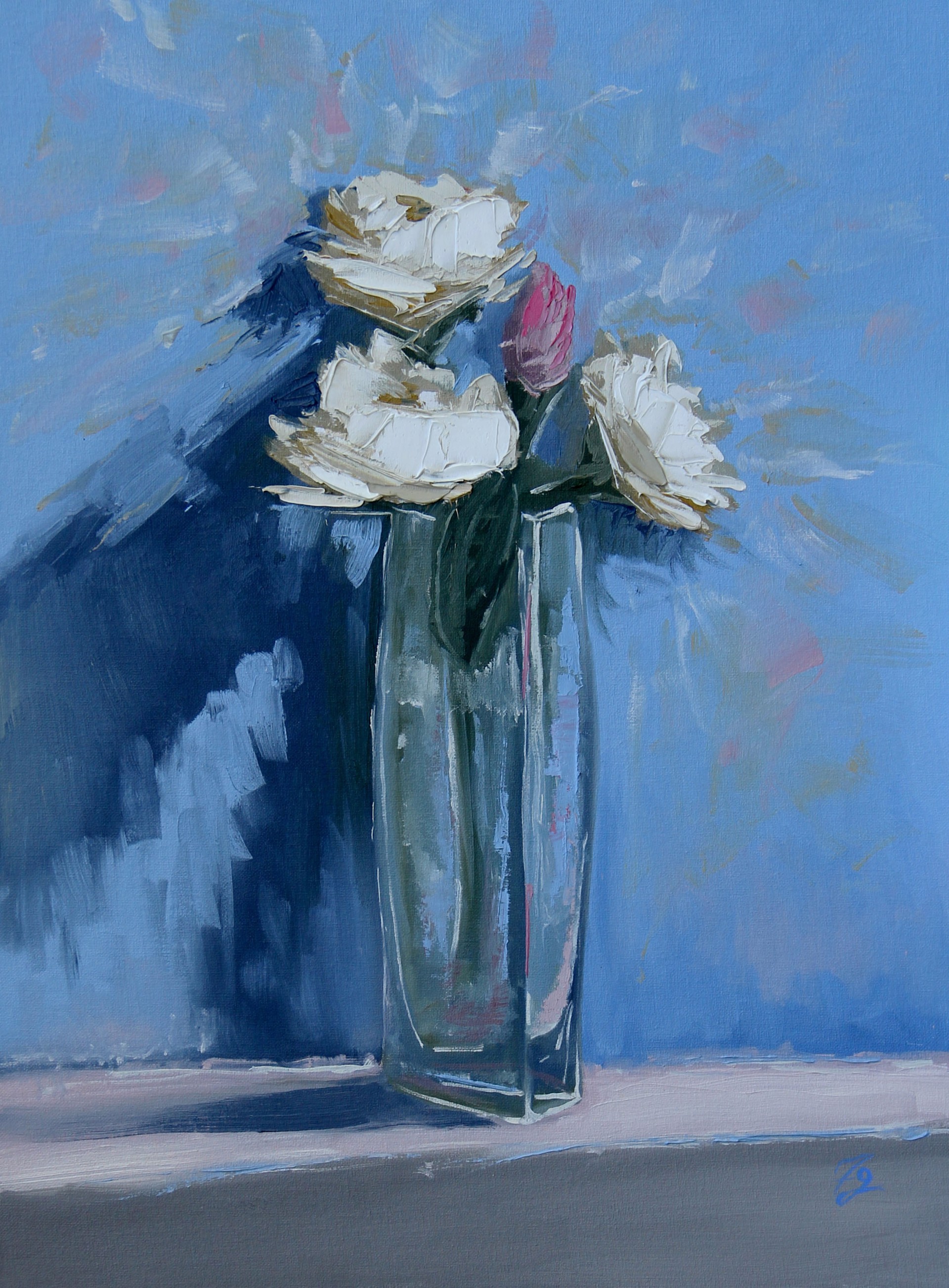 Vase of Roses by Flynn Geissel