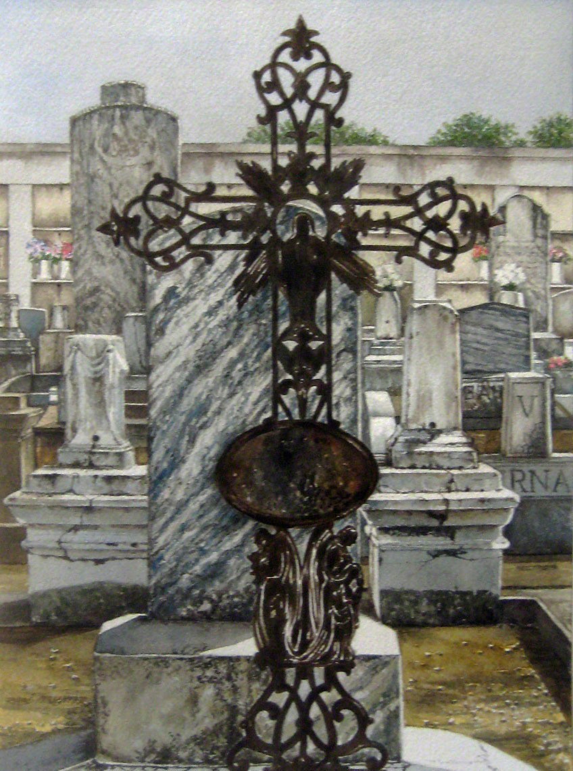 Cemetery Cross by Shirley Rabe' Masinter